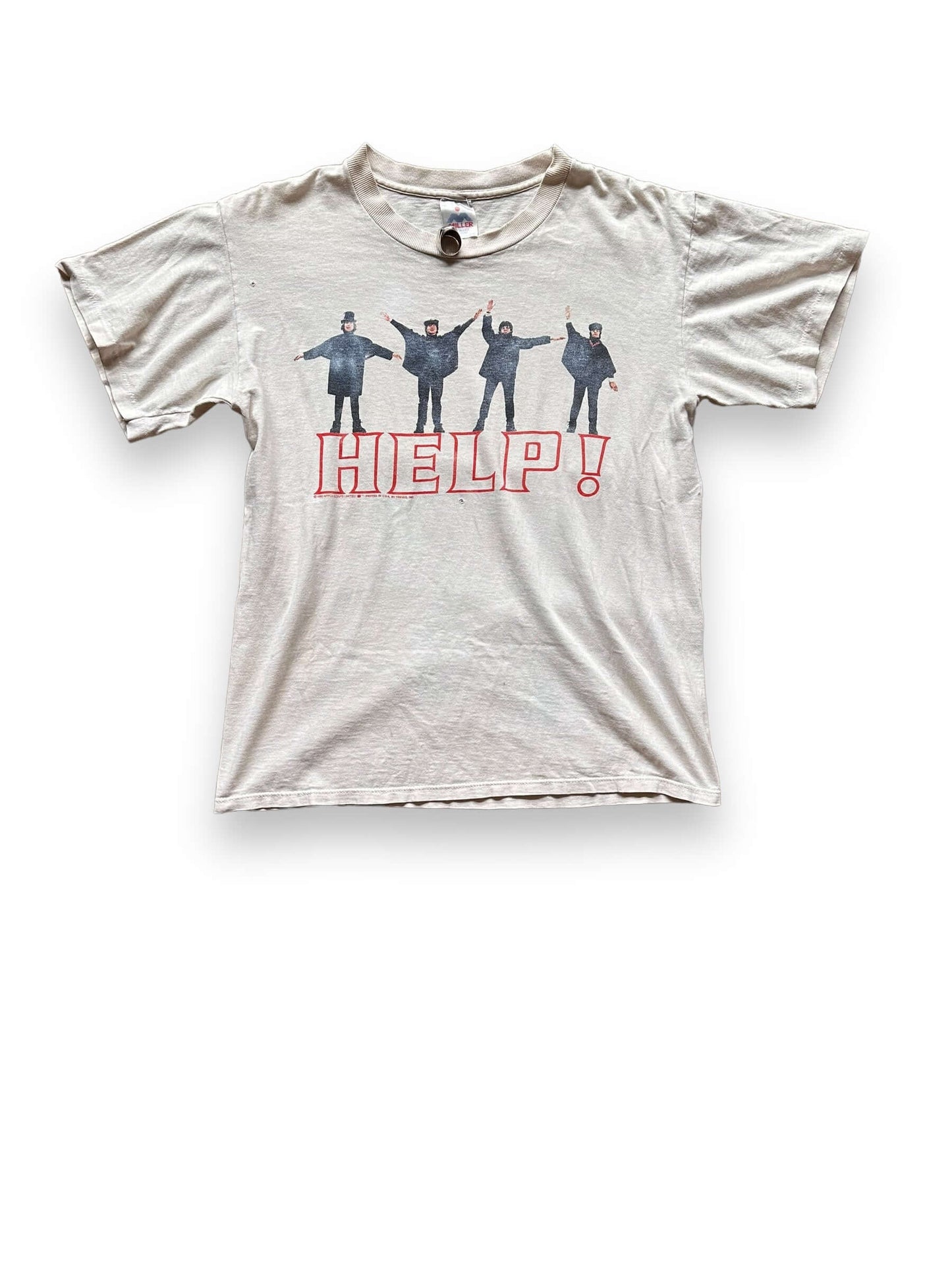 front ofVintage Beatles "Help" Tee Shirt SZ M | Vintage Rock Tees | Barn Owl Seattle