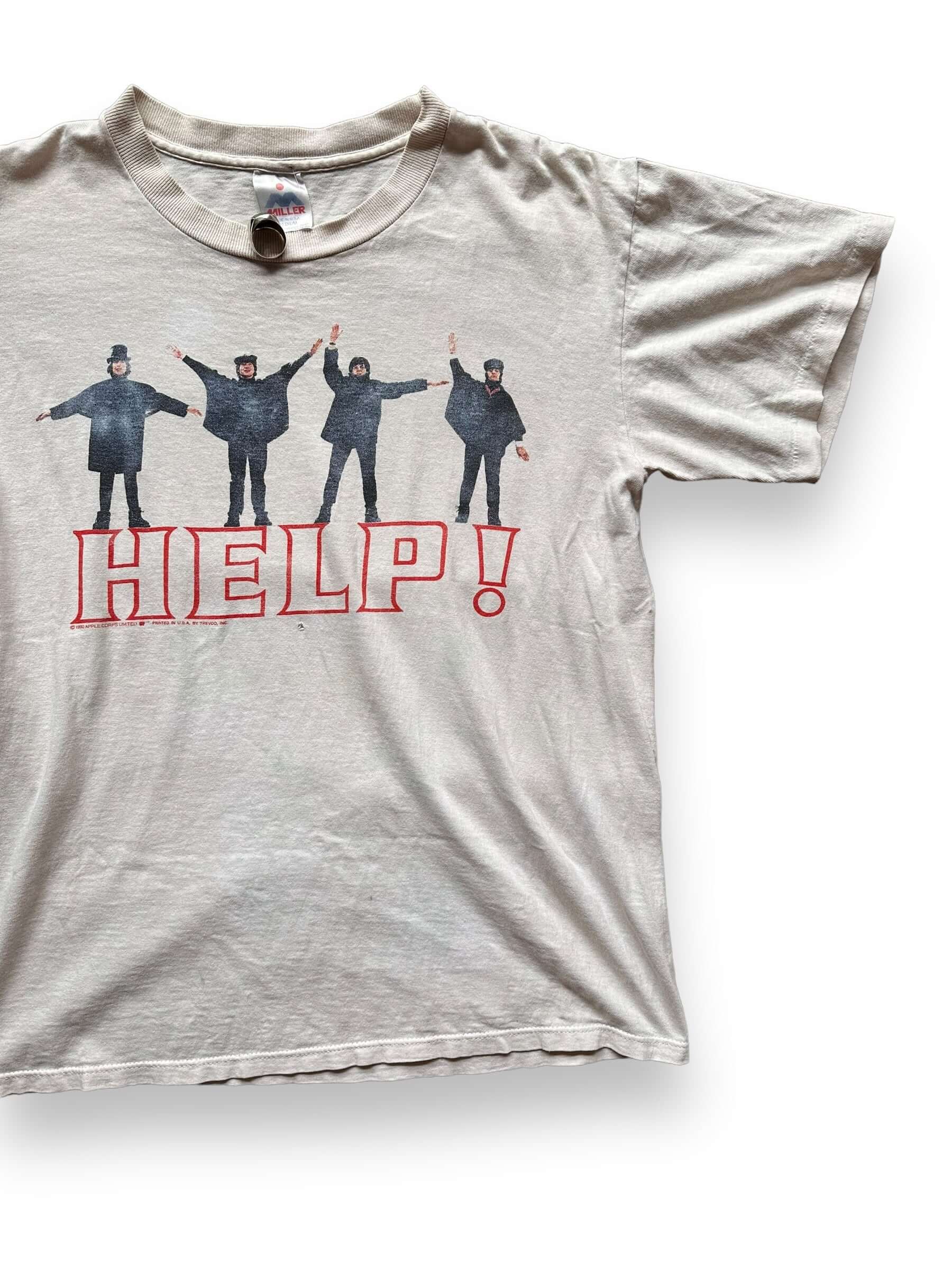front left of Vintage Beatles "Help" Tee Shirt SZ M | Vintage Rock Tees | Barn Owl Seattle
