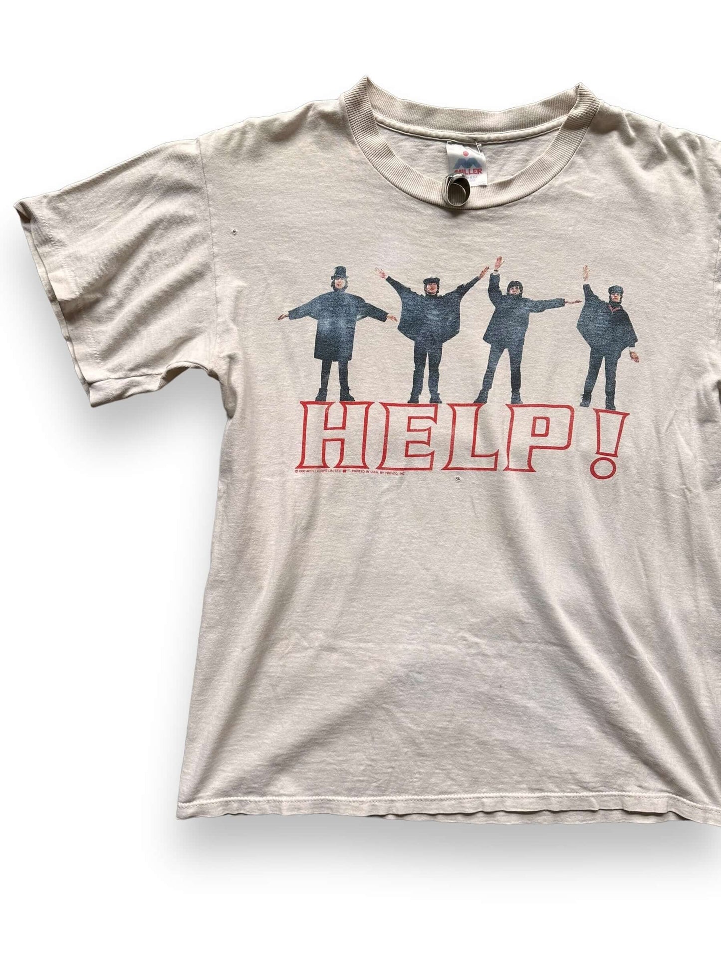 front right of Vintage Beatles "Help" Tee Shirt SZ M | Vintage Rock Tees | Barn Owl Seattle