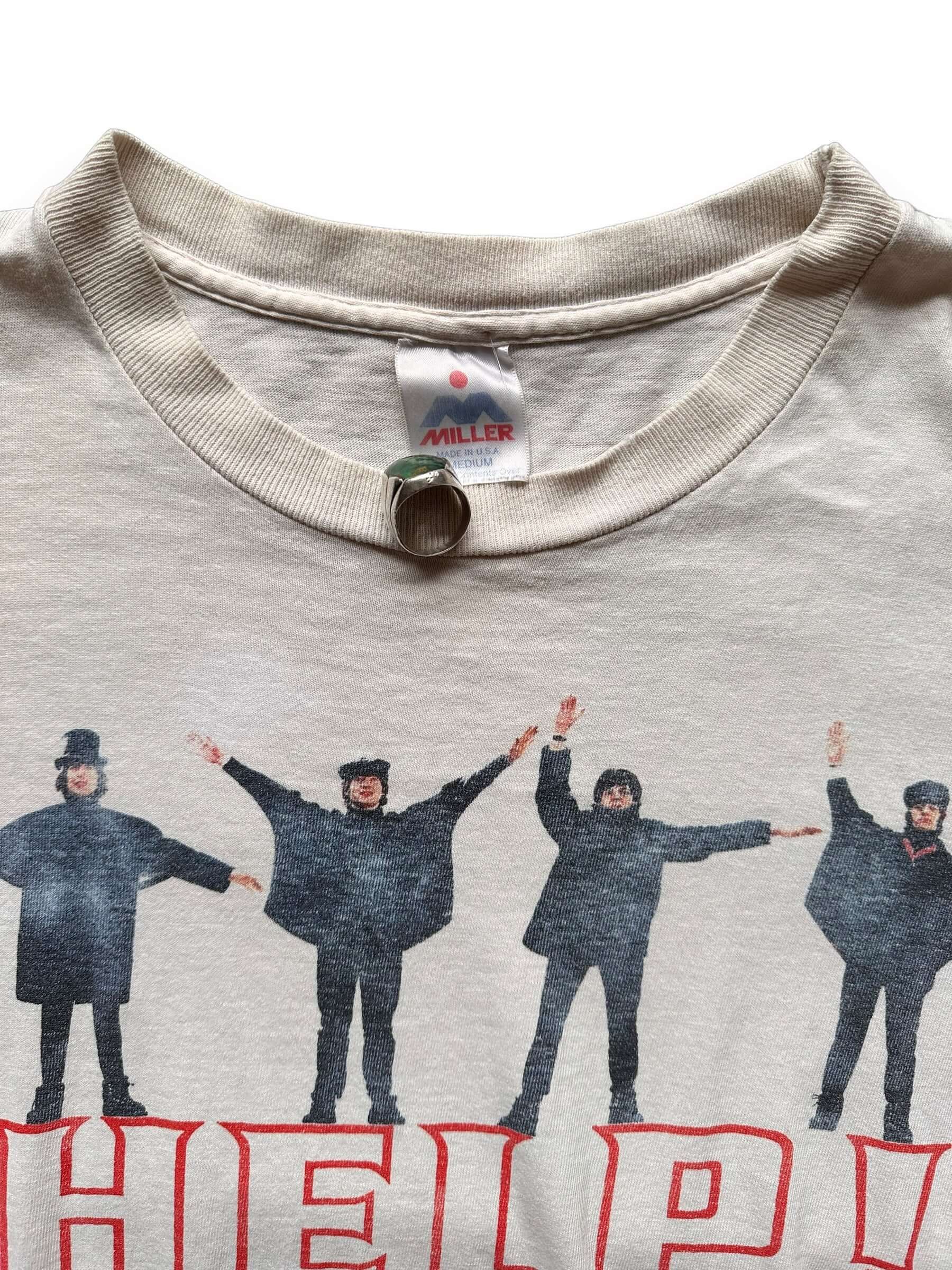 tag on Vintage Beatles "Help" Tee Shirt SZ M | Vintage Rock Tees | Barn Owl Seattle