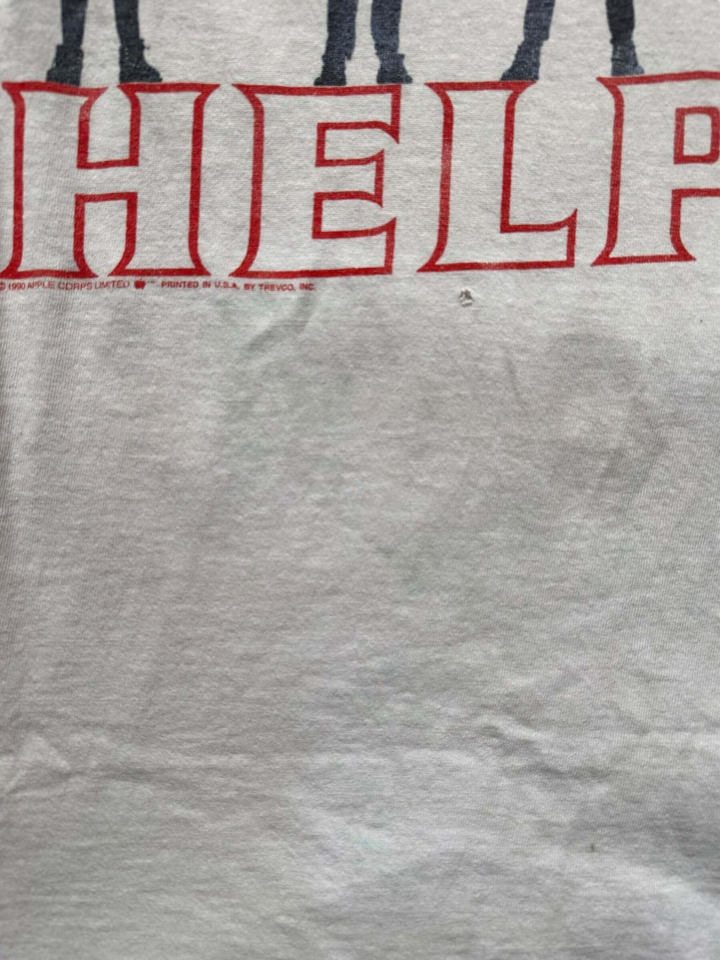 hole on Vintage Beatles "Help" Tee Shirt SZ M | Vintage Rock Tees | Barn Owl Seattle