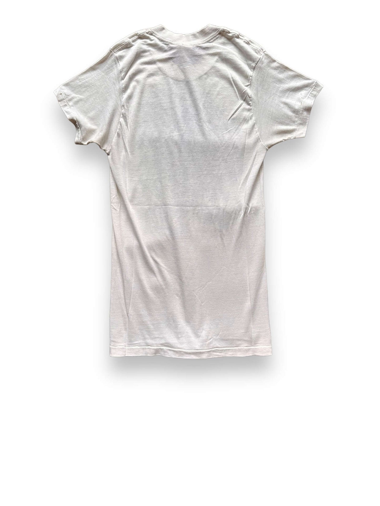 back of Vintage 70s Era "Blossom" Weed Tee SZ S | Vintage Weed Tee Seattle | Barn Owl Vintage