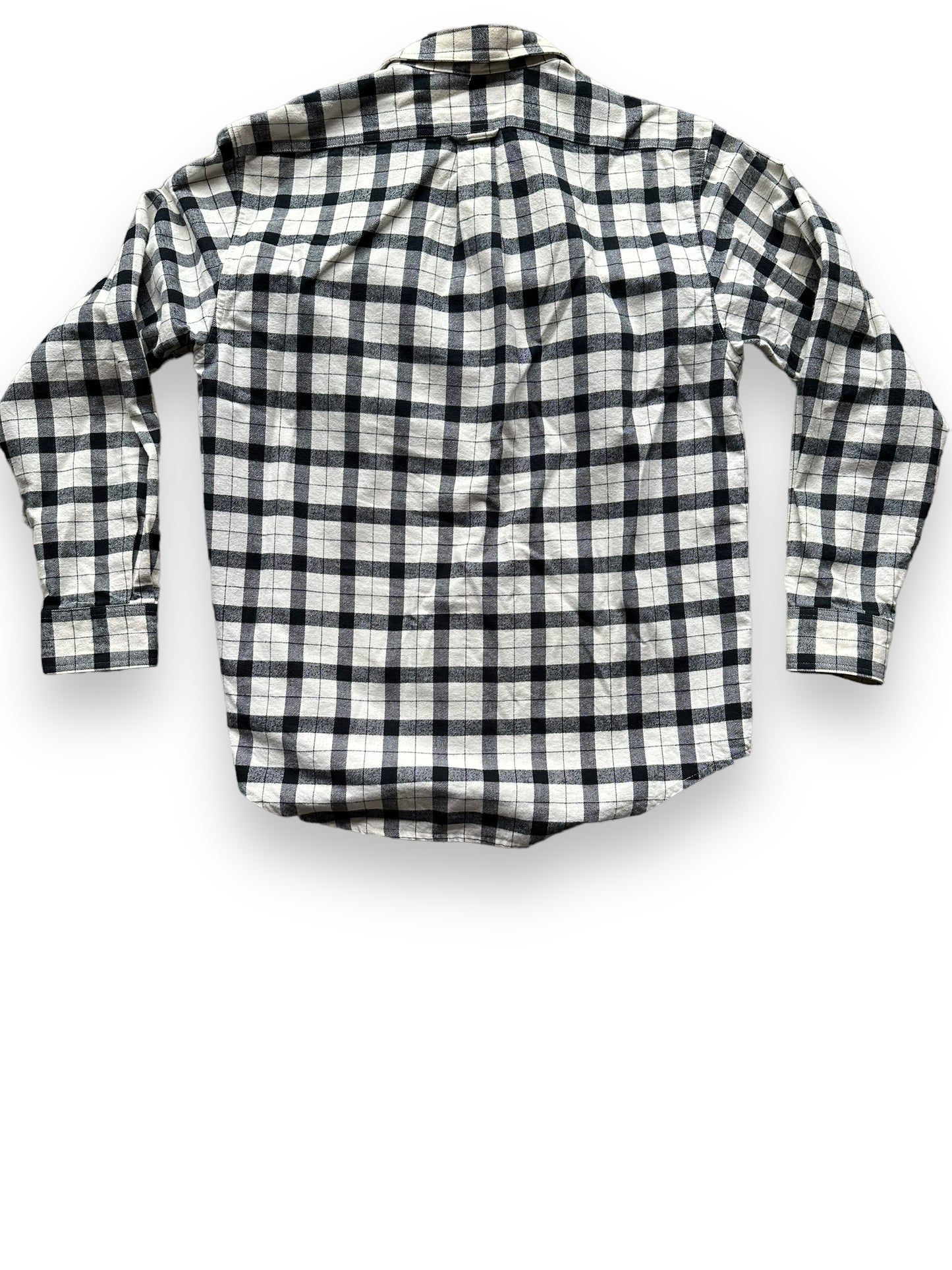 Back of Filson Black and White Guide Shirt | Barn Owl Vintage Goods | Vintage Filson Workwear Seattle