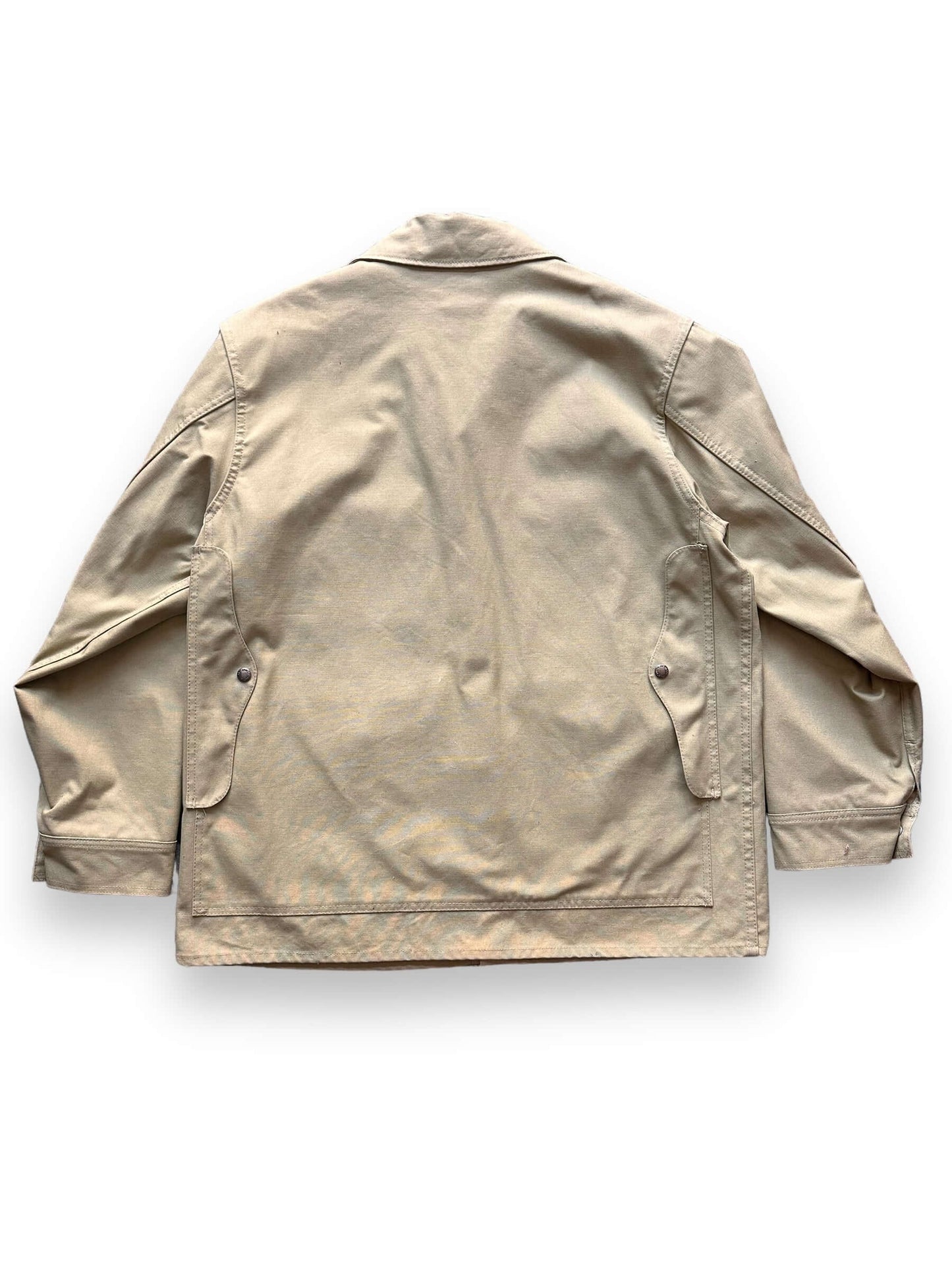 Rear View of Vintage 70s Era Filson Tin Cloth Cruiser Jacket SZ 46