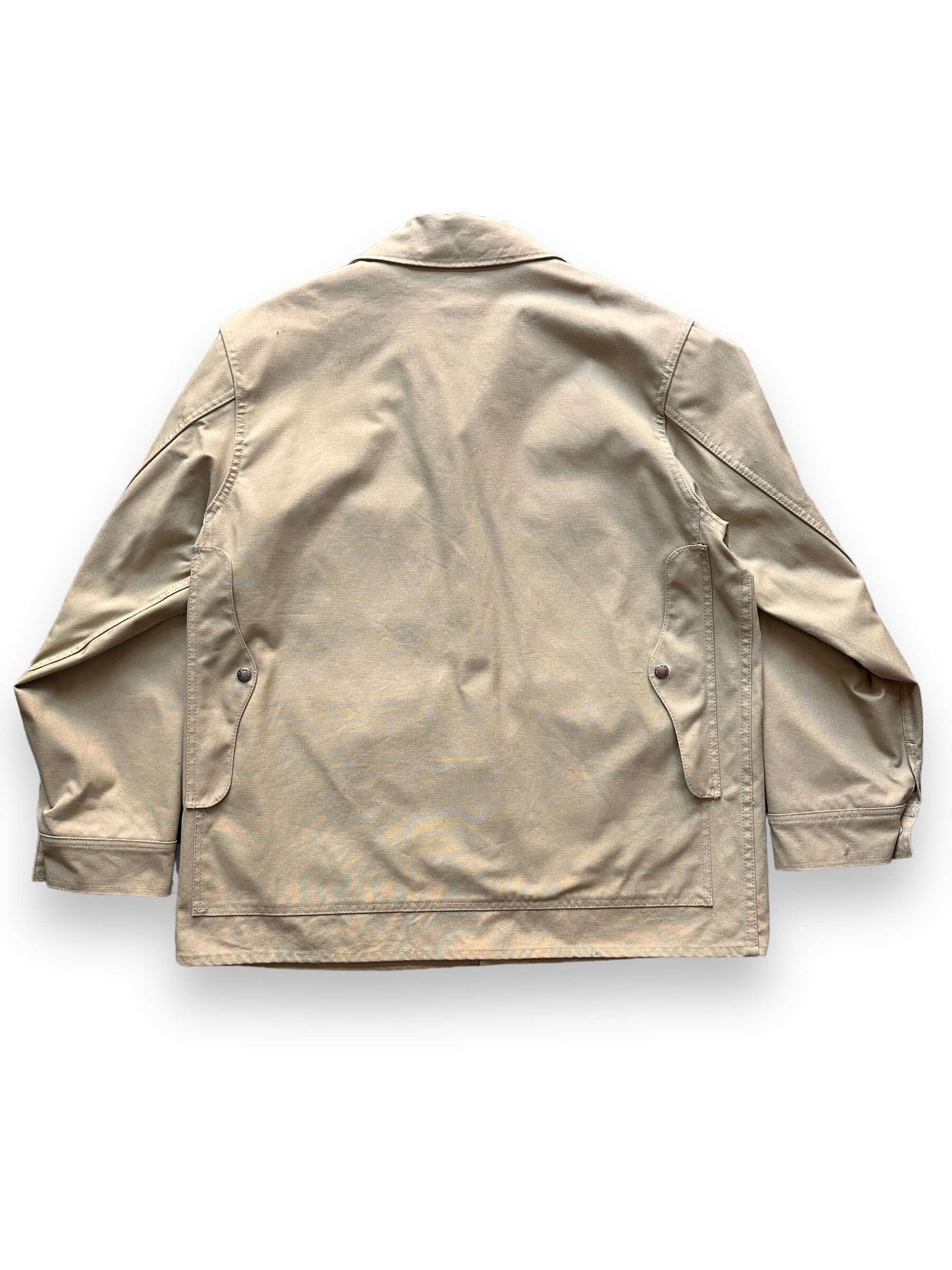 Rear View of Vintage 70s Era Filson Tin Cloth Cruiser Jacket SZ 46