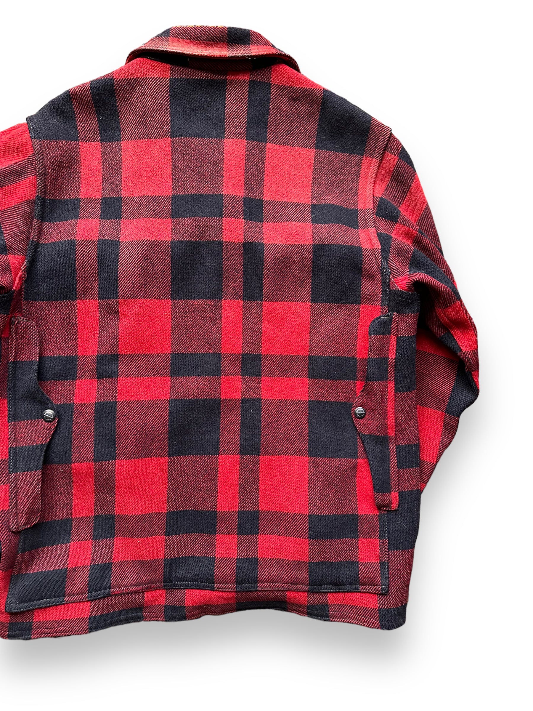 back right of Vintage Union Made Filson Mackinaw Cruiser SZ L |  Filson Cruiser Seattle | Vintage Workwear Seattle