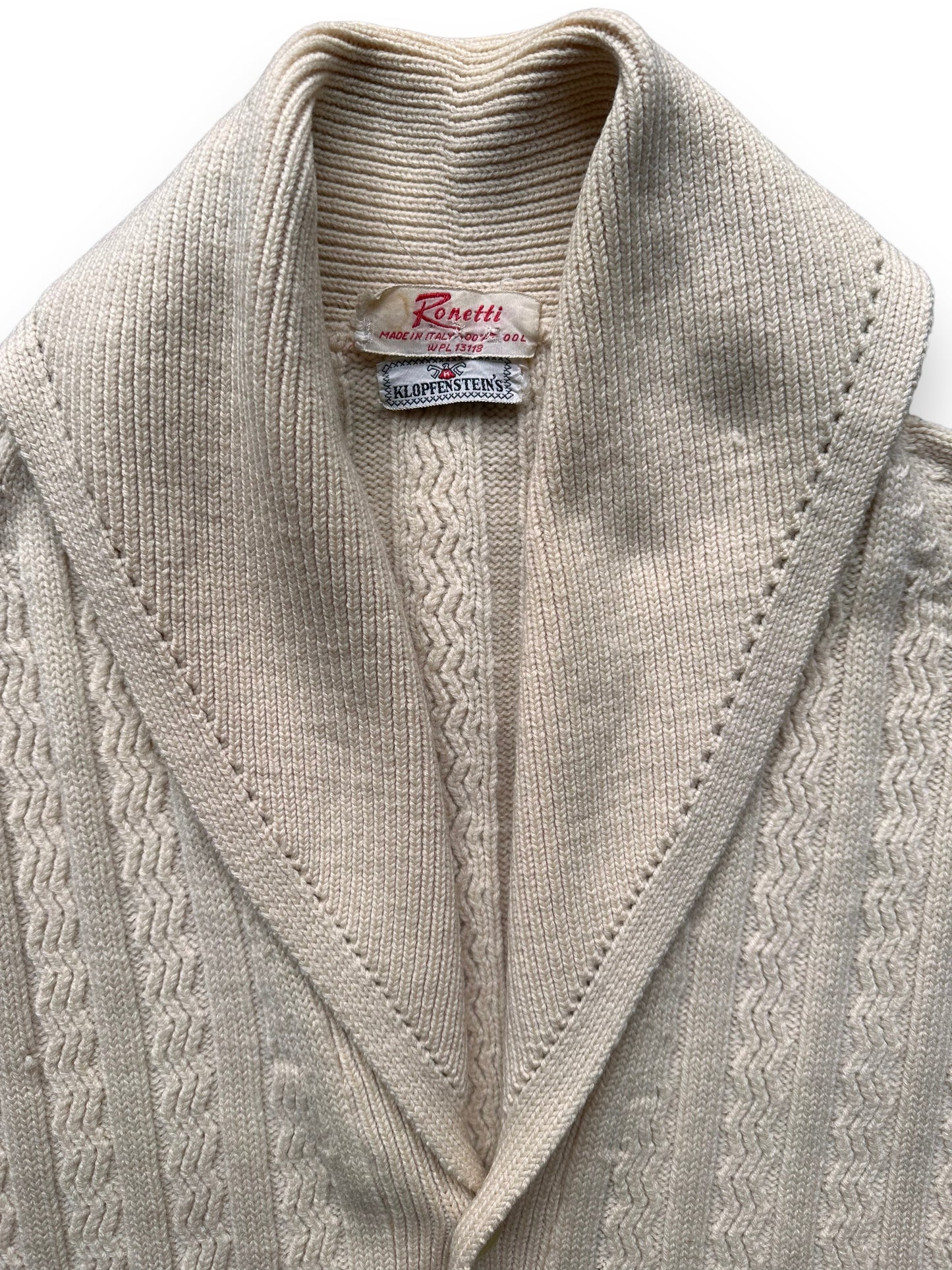 shawl collar Vintage Ronetti Made in Italy Shawl Collar Cardigan SZ M | Vintage Cardigan Sweaters | Vintage Clothing Seattle