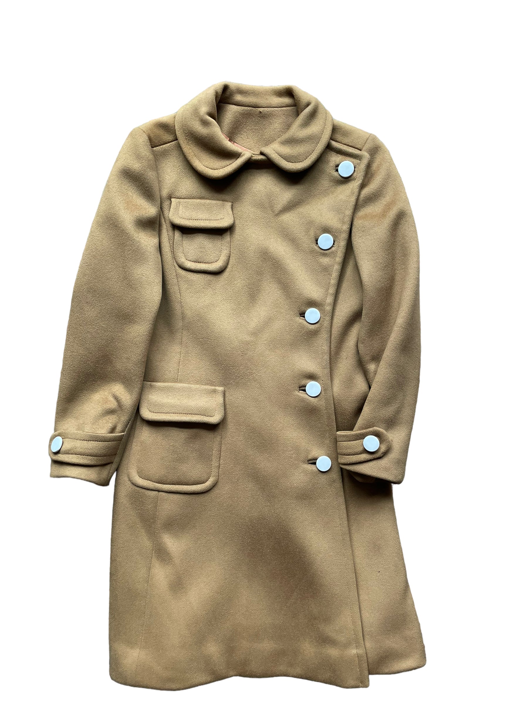 calvin klein tobacco coat Asymmetric Wool-blend For evening occasions Calvin Klein Calvin Klein Coat
