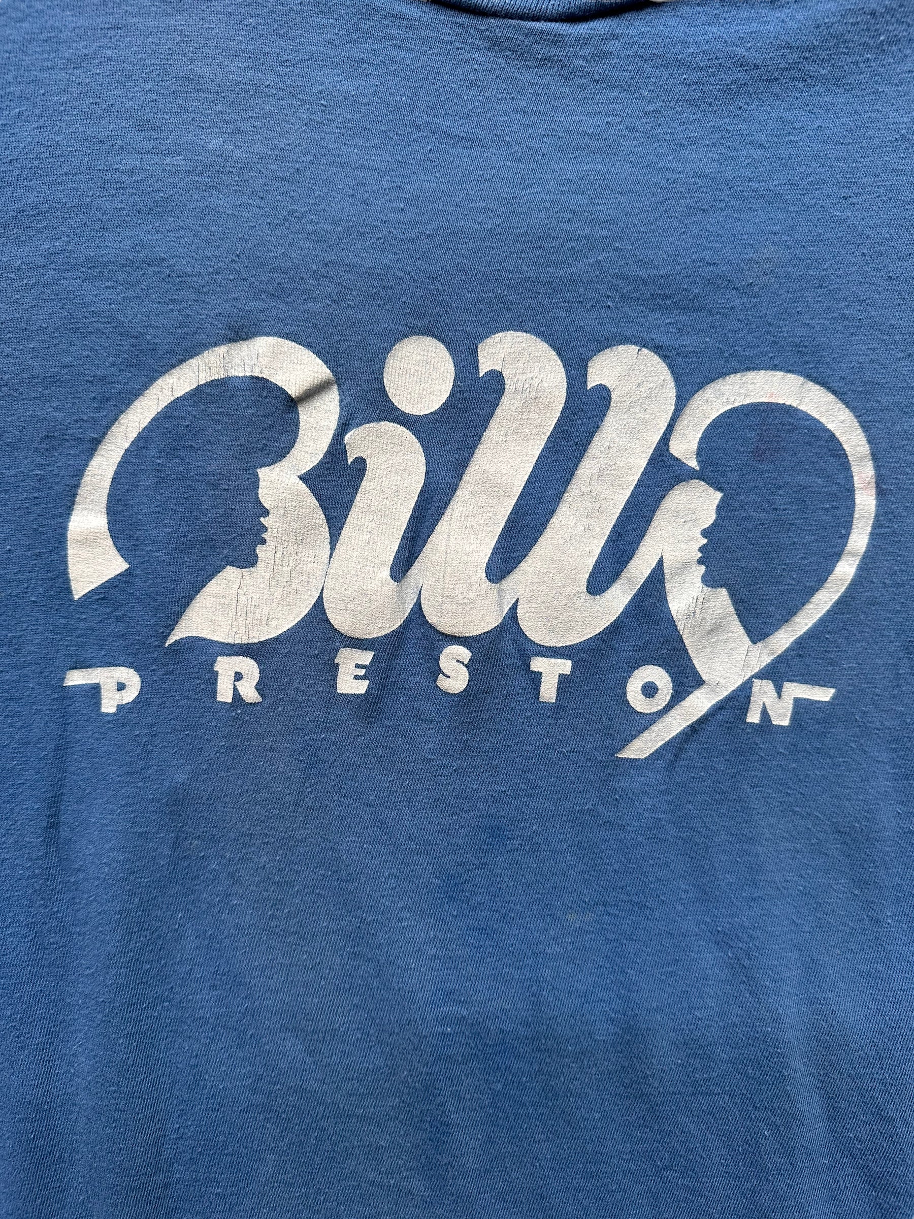 Graphic Detail on Front of Vintage Billy Preston A&M Records Tee SZ S |  Vintage Rock Tees Seattle | Seattle Vintage Clothing