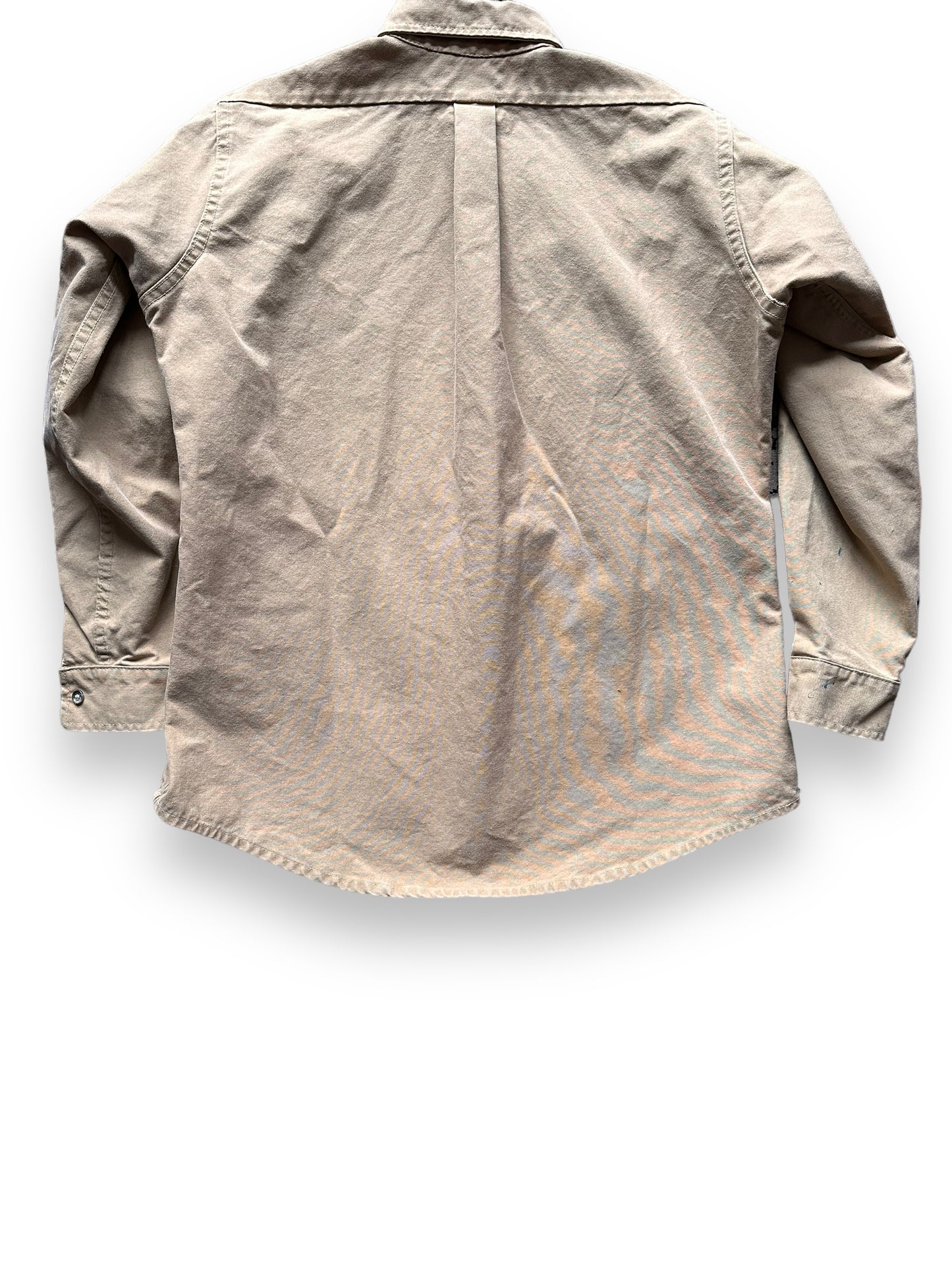 back of Vintage Filson Canvas Shirt | Barn Owl Vintage Goods | Vintage Filson Workwear Seattle