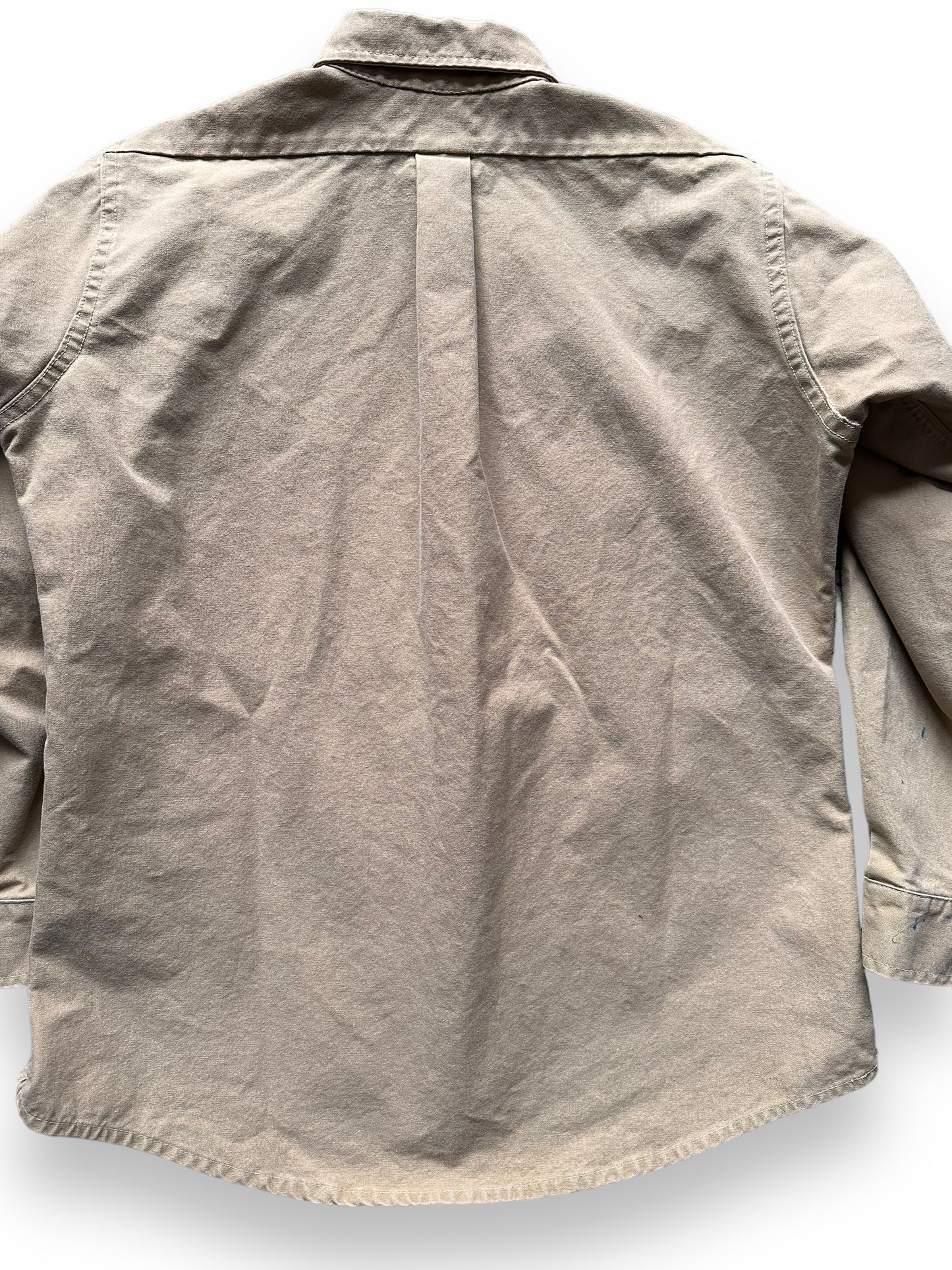 back close up of Vintage Filson Canvas Shirt | Barn Owl Vintage Goods | Vintage Filson Workwear Seattle