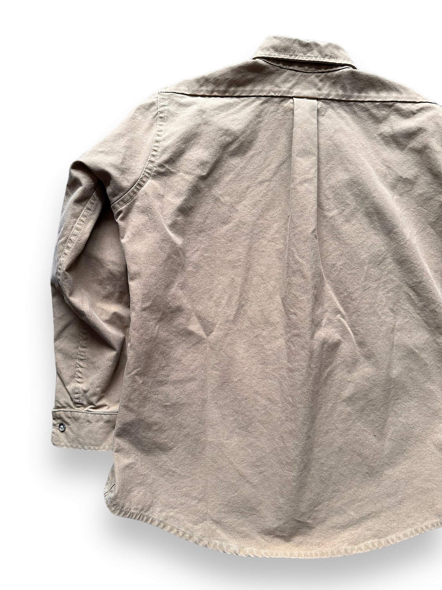 back left of Vintage Filson Canvas Shirt | Barn Owl Vintage Goods | Vintage Filson Workwear Seattle