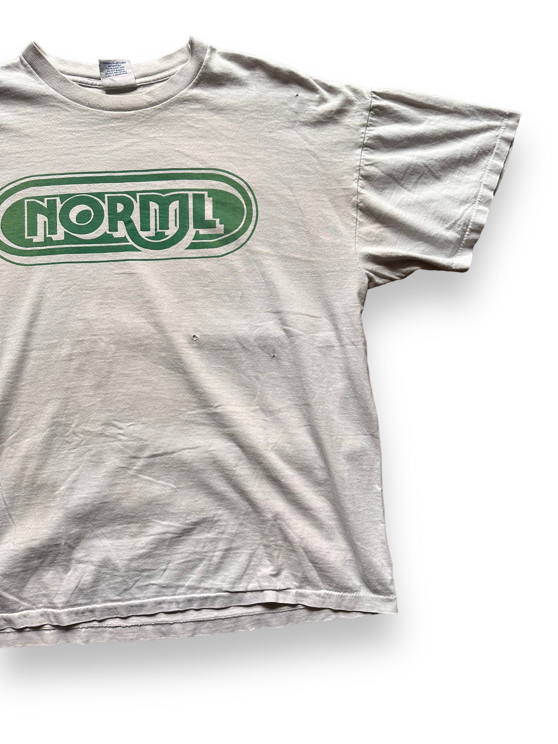 front left of Vintage Norml Weed Tee SZ XL |  Vintage Tee Seattle | Barn Owl Vintage