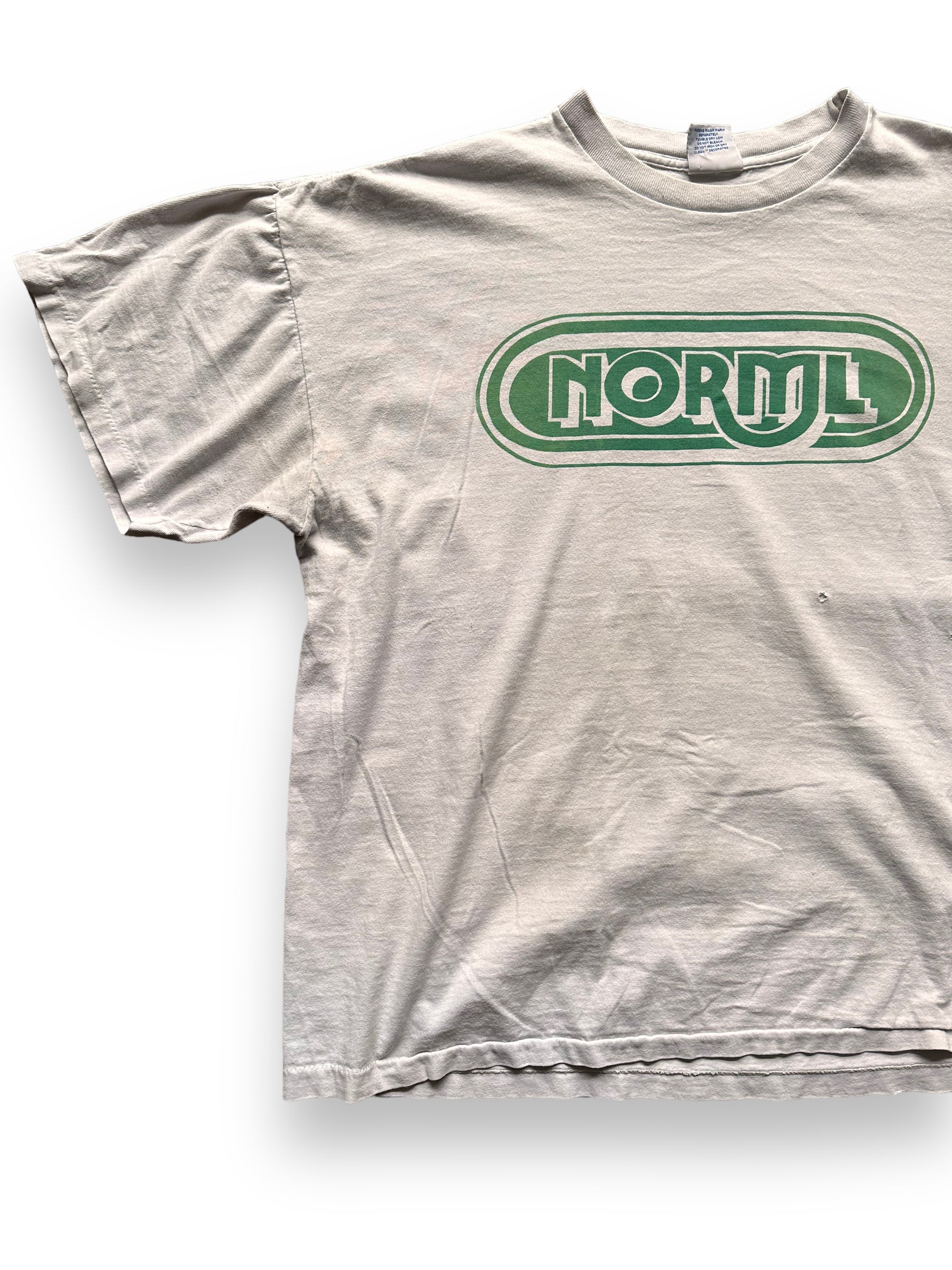 Front right of Vintage Norml Weed Tee SZ XL |  Vintage Tee Seattle | Barn Owl Vintage