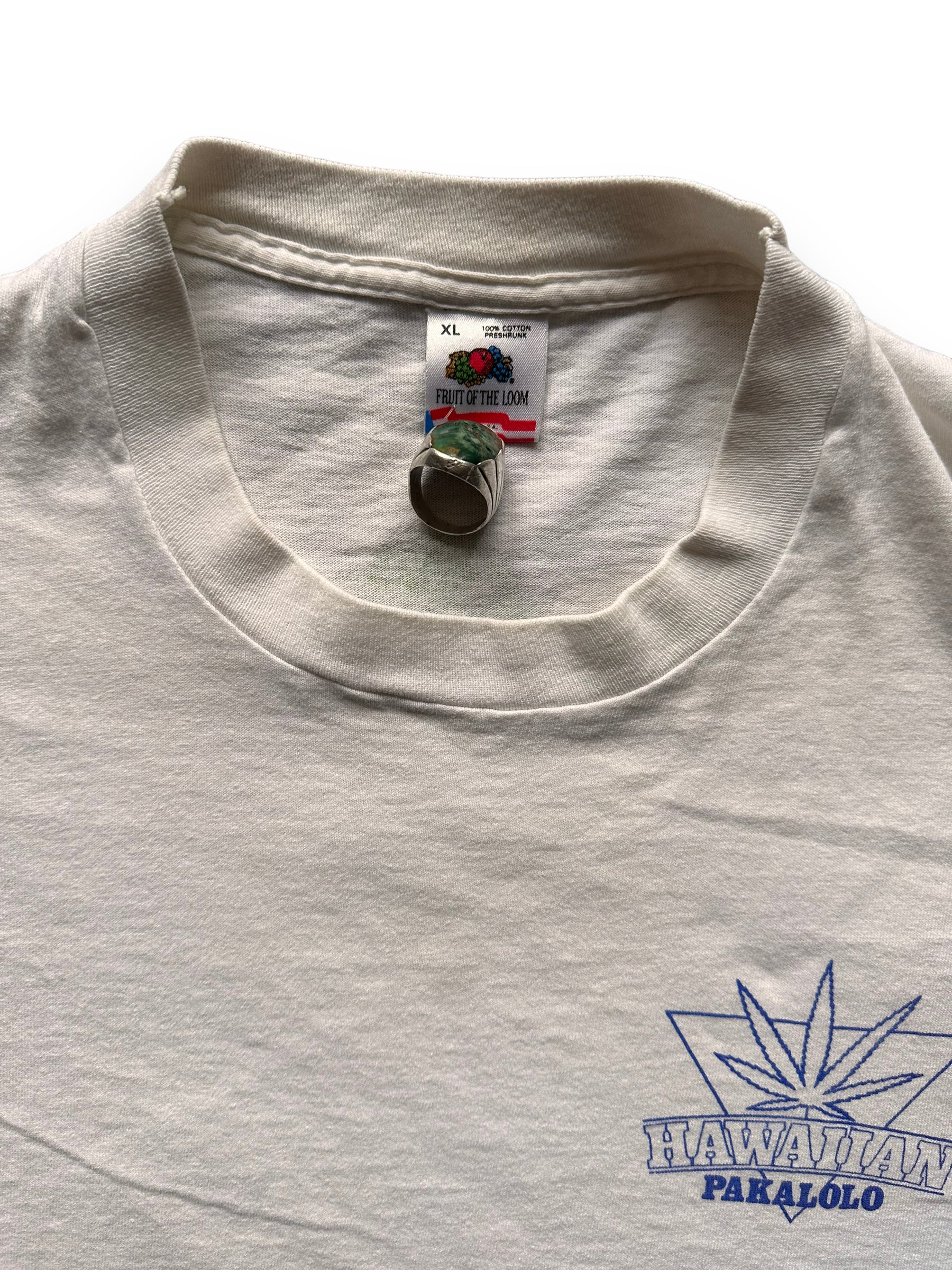 tag on Vintage Hawaii Pakalolo Weed Tee SZ XL |  Vintage Tee Seattle | Barn Owl Vintage