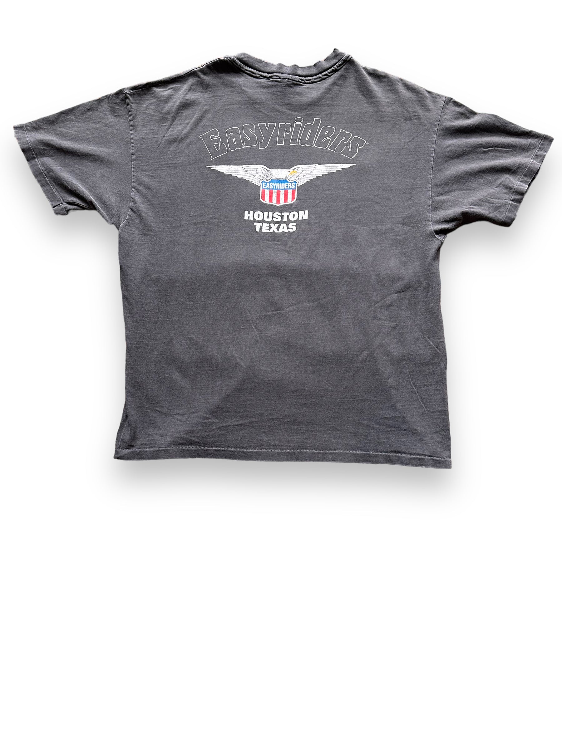 back of Vintage David Mann Nightmoves Harley Tee SZ XL |  Vintage Harley Davidson Tee Seattle | Barn Owl Vintage