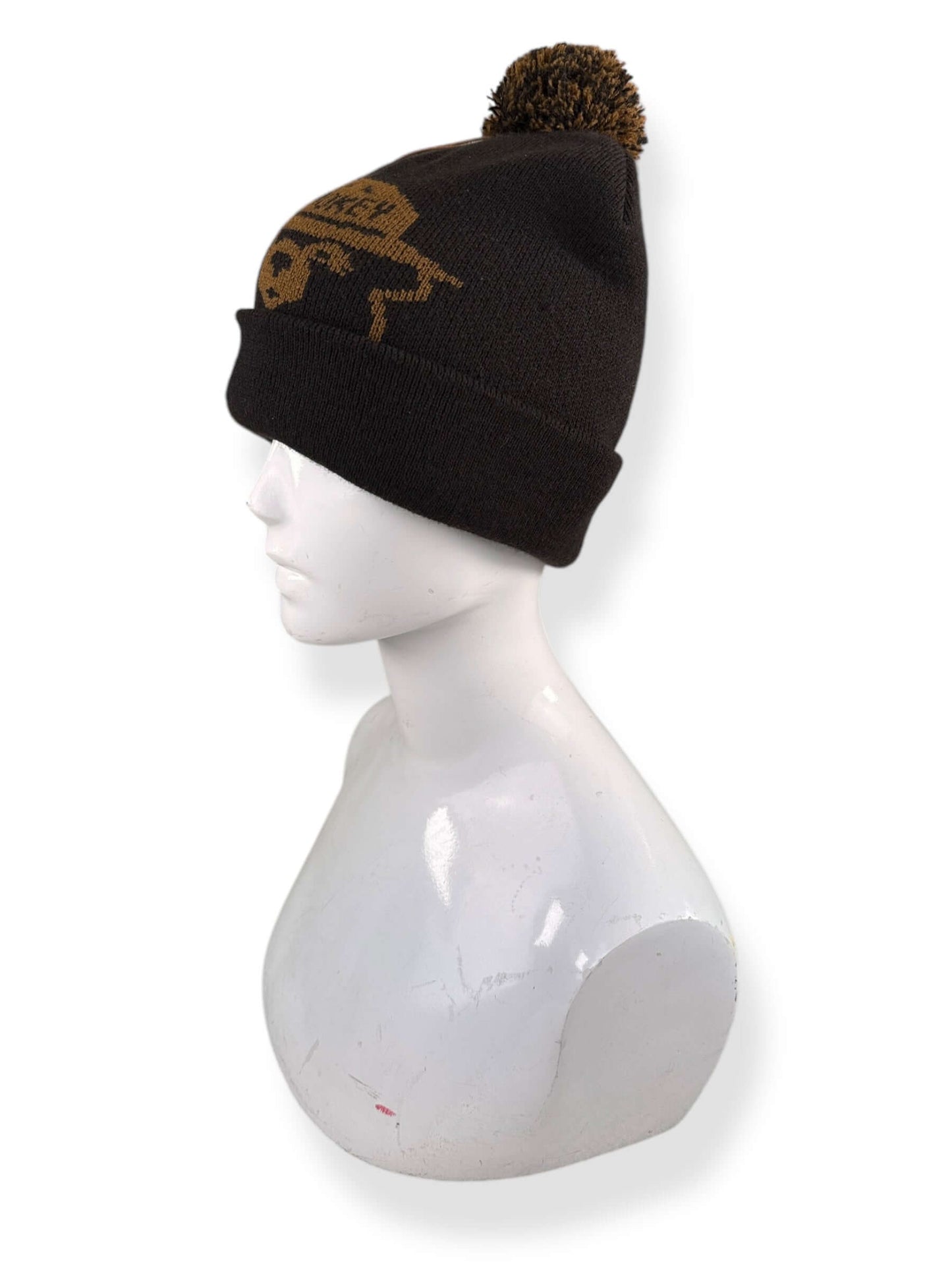 Front Left View of NOS Filson Smokey Bear Knit Beanie