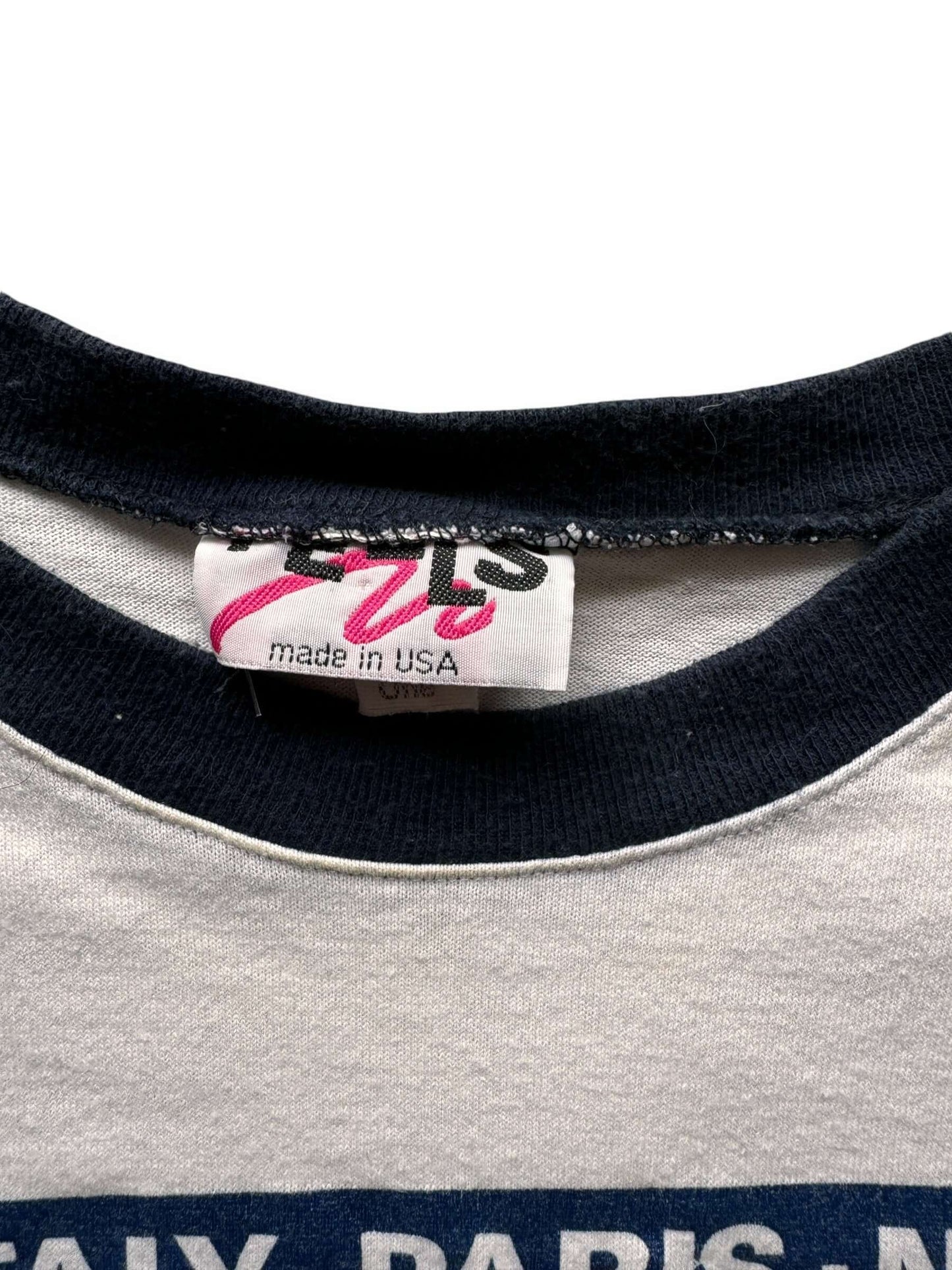 Tag View of Vintage Styles of Italy Crop Top One Size Fits Most