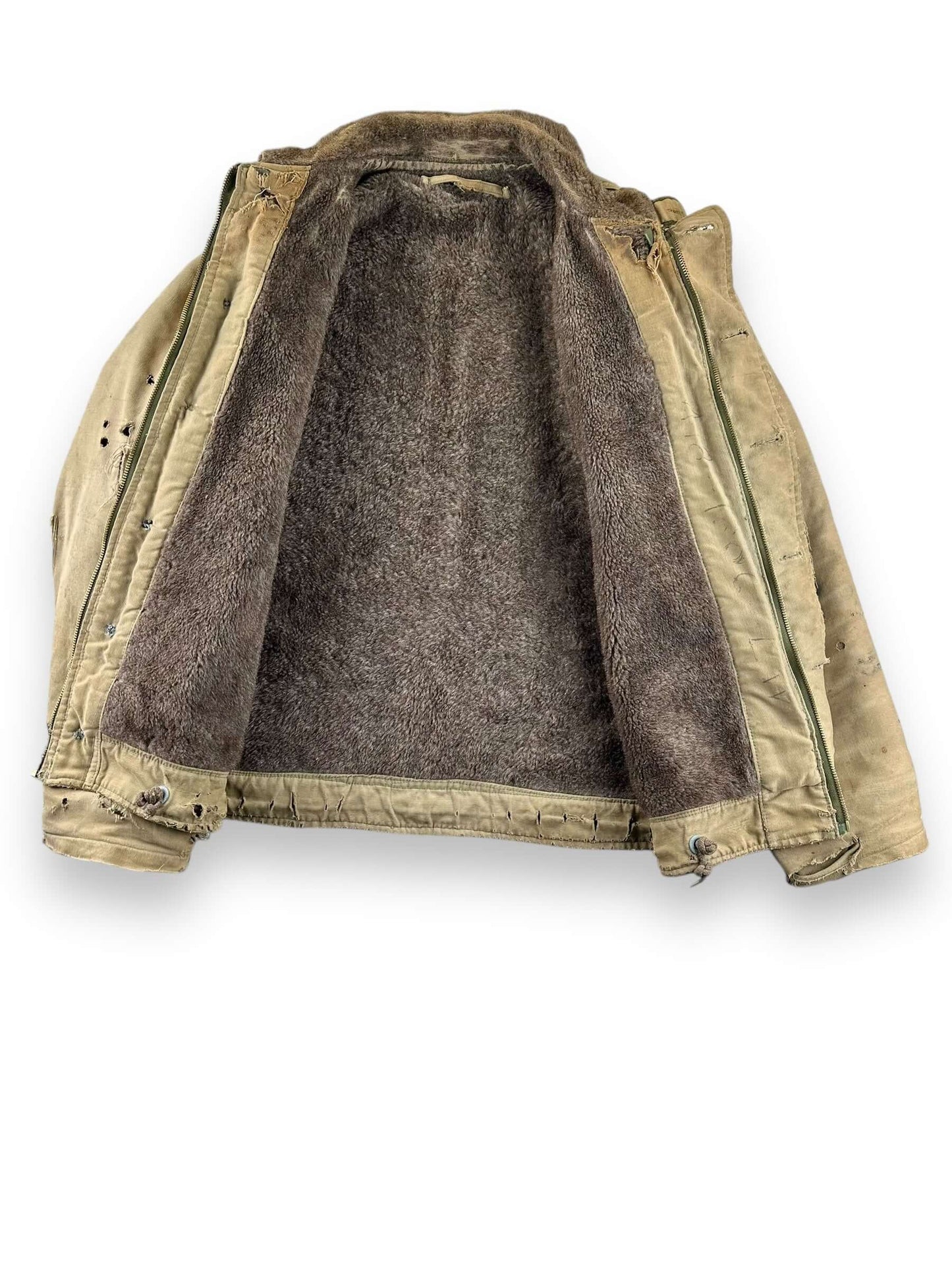 Liner View of Vintage Salty N-1 USN Deck Jacket SZ 40