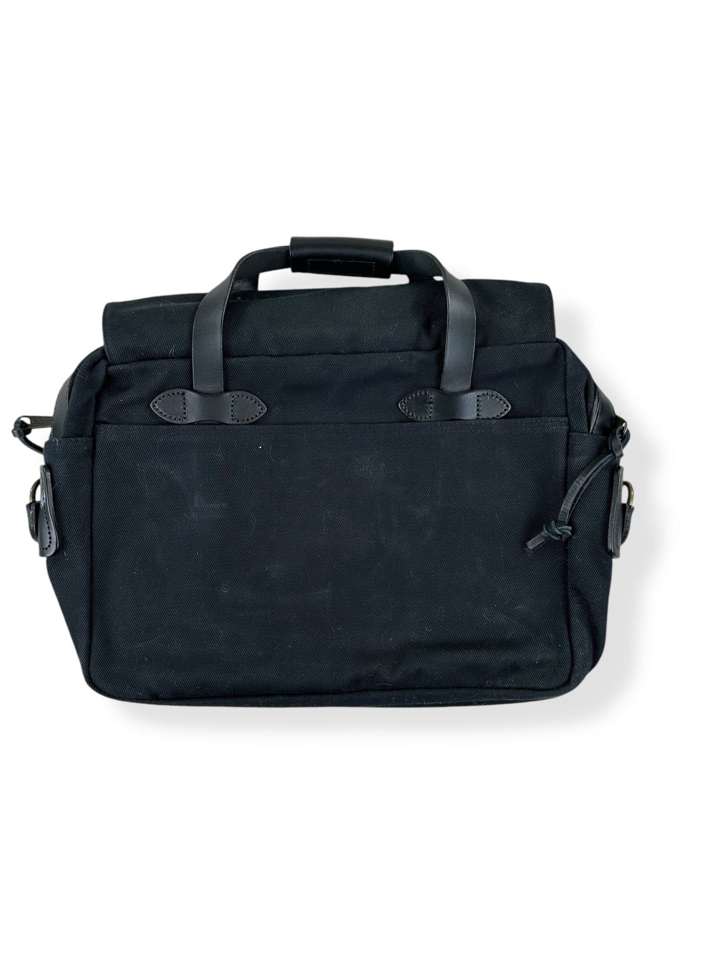 Rear View of Filson Black 257 Briefcase