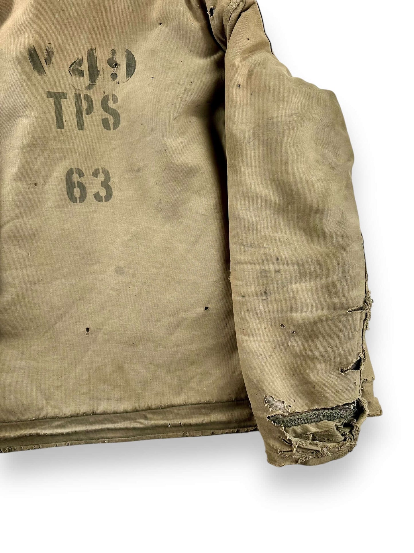 Right Rear View of Vintage Salty N-1 USN Deck Jacket SZ 40