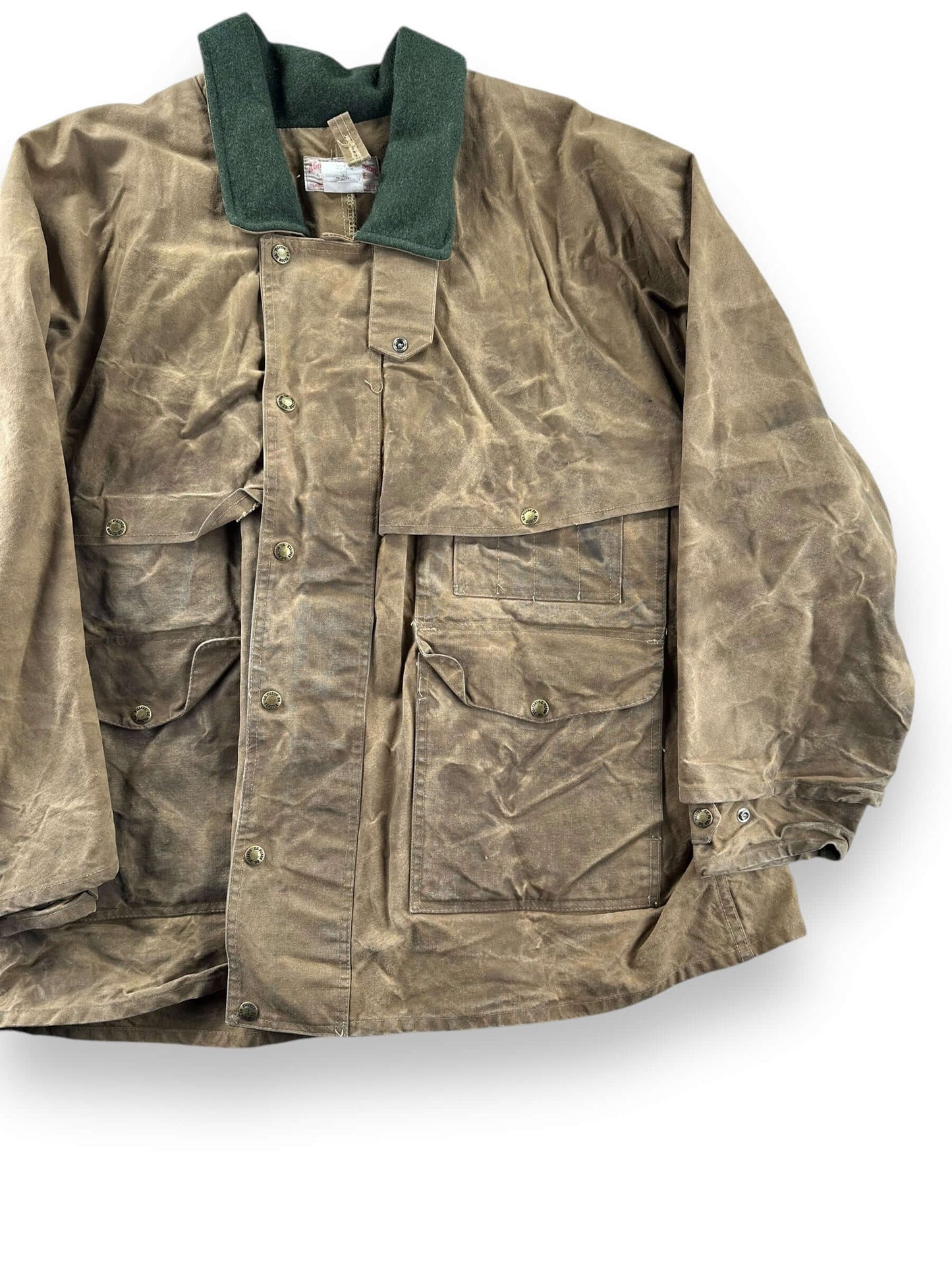 Front Right View of Vintage Filson Tin Cloth Packer SZ 46