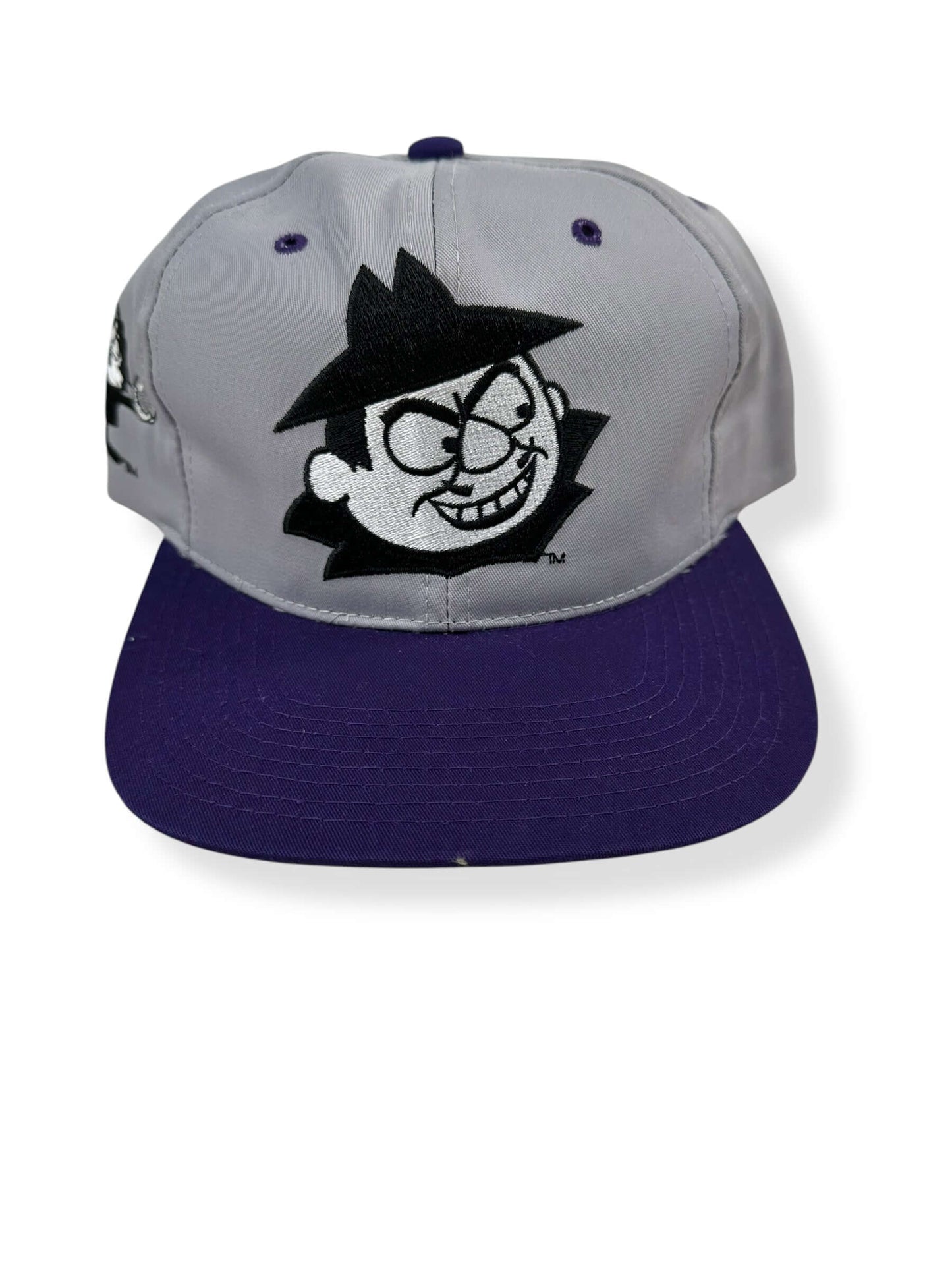 Front Detail on Vintage American Needle Toons Boris Badenov Hat