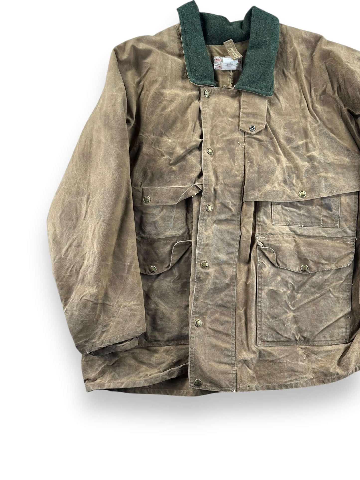 Front Right View of Vintage Filson Tin Cloth Packer SZ 46
