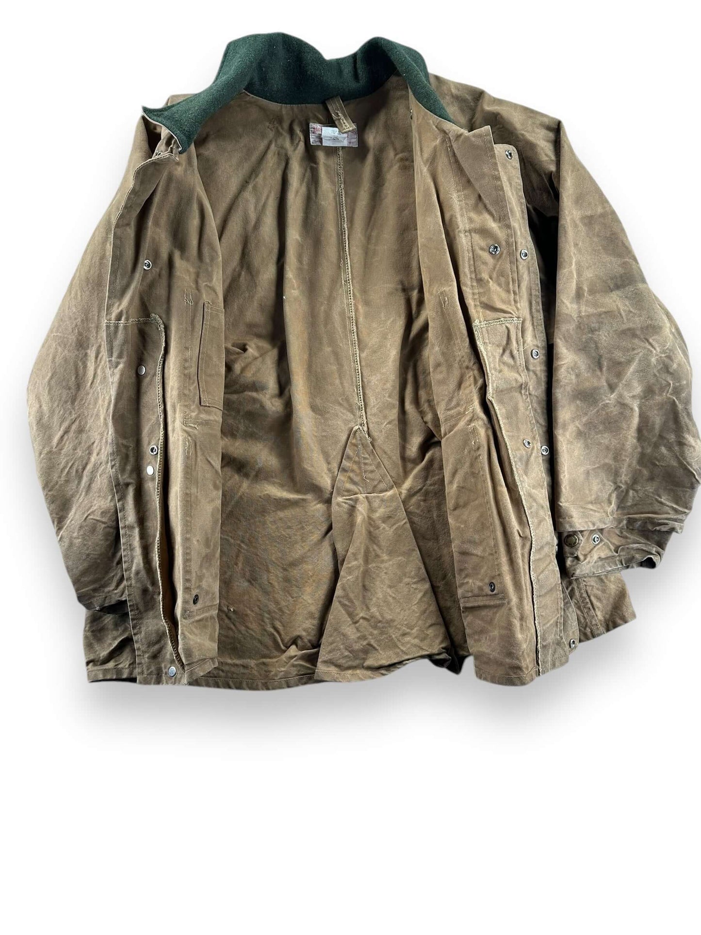 Liner View of Vintage Filson Tin Cloth Packer SZ 46