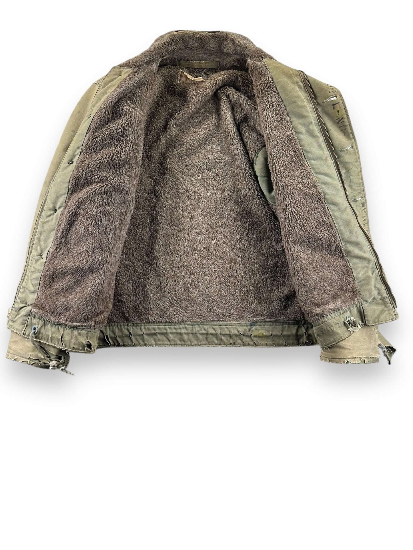 Liner View of Vintage USN 44 N-1 Deck Jacket SZ 40