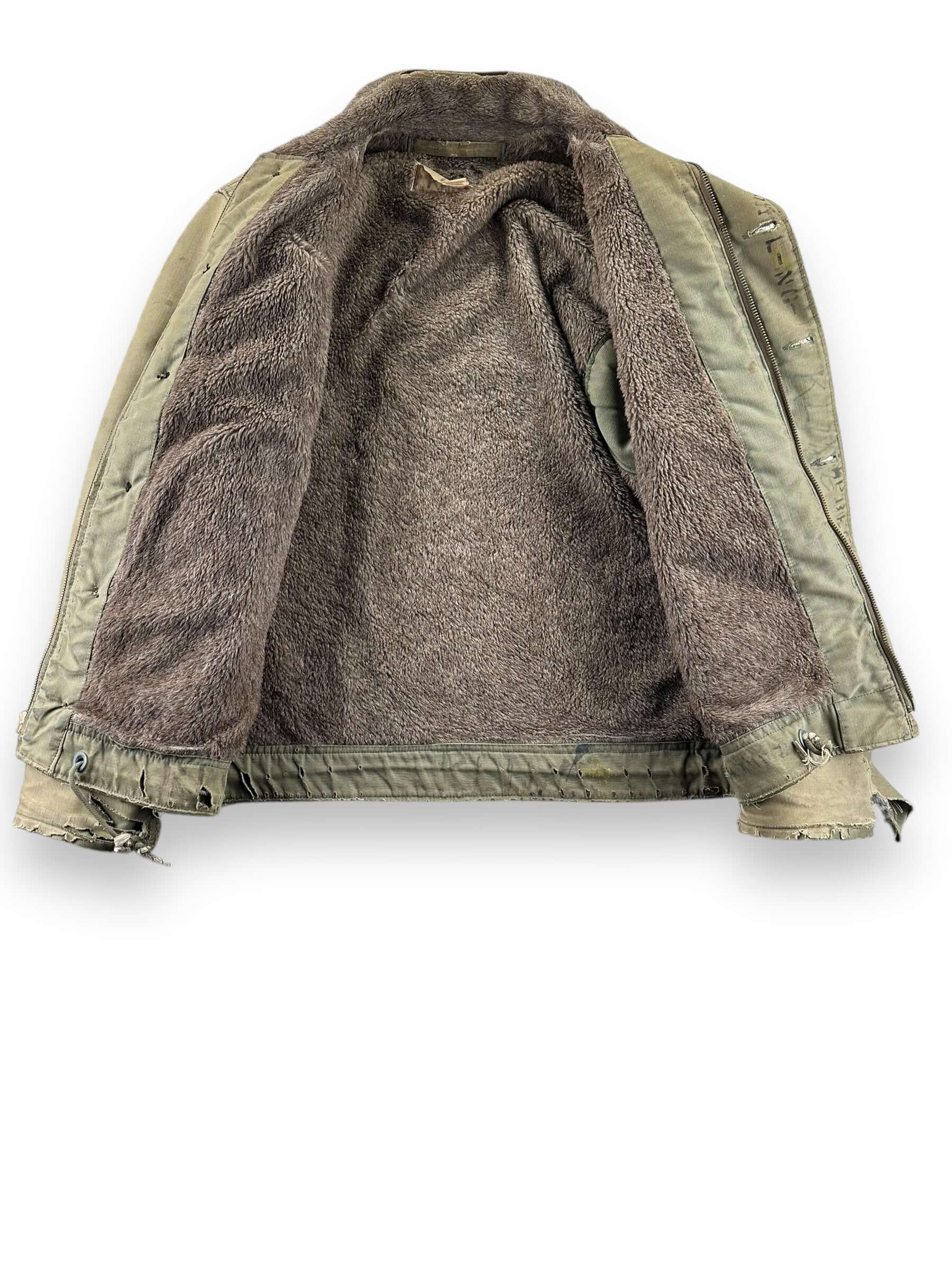 Liner View of Vintage USN 44 N-1 Deck Jacket SZ 40