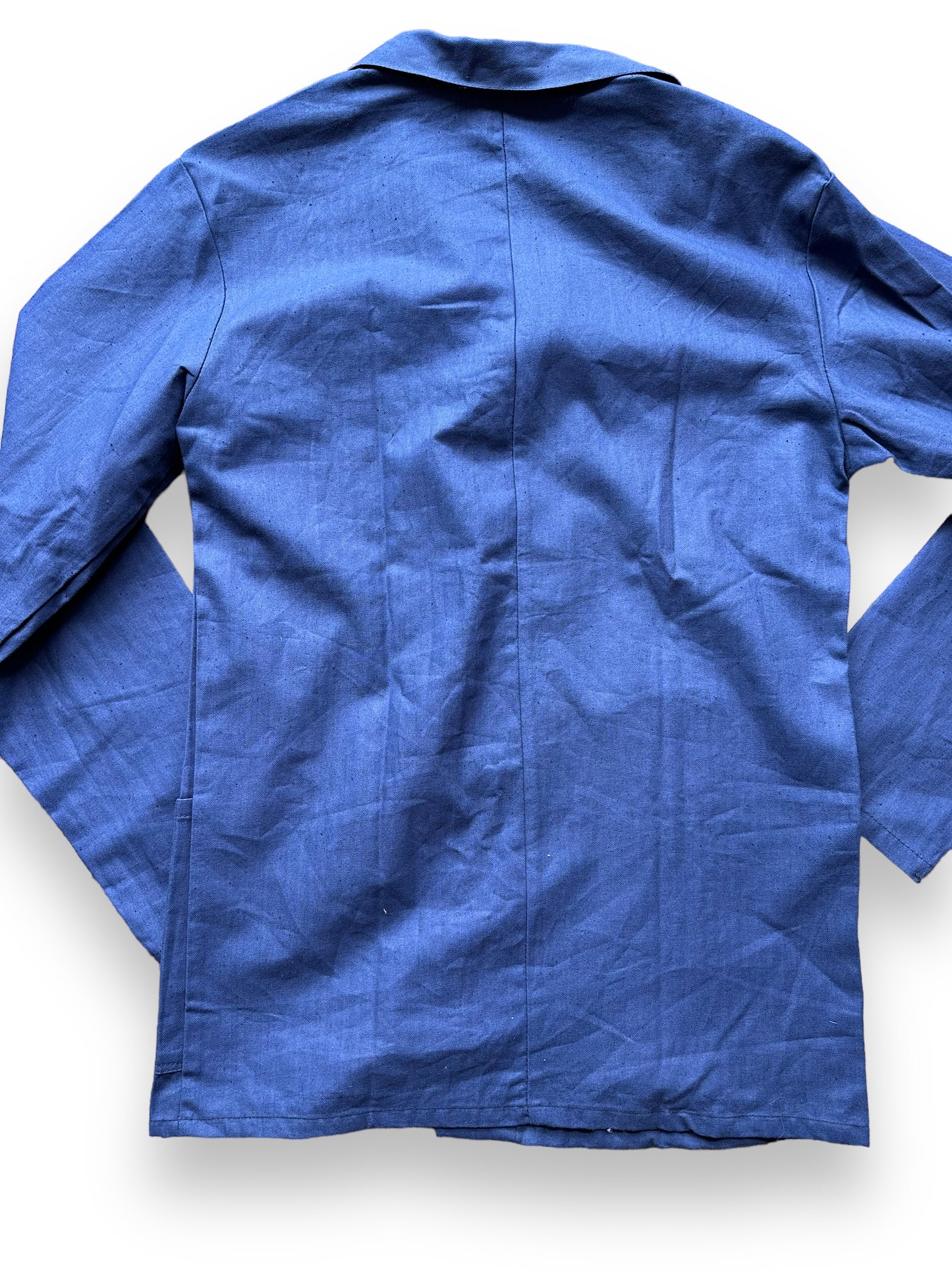 Rear Detail of Vintage New Old Stock European Workwear Jacket SZ L | Vintage European Workwear Seattle | Barn Owl Vintage Goods Seattle