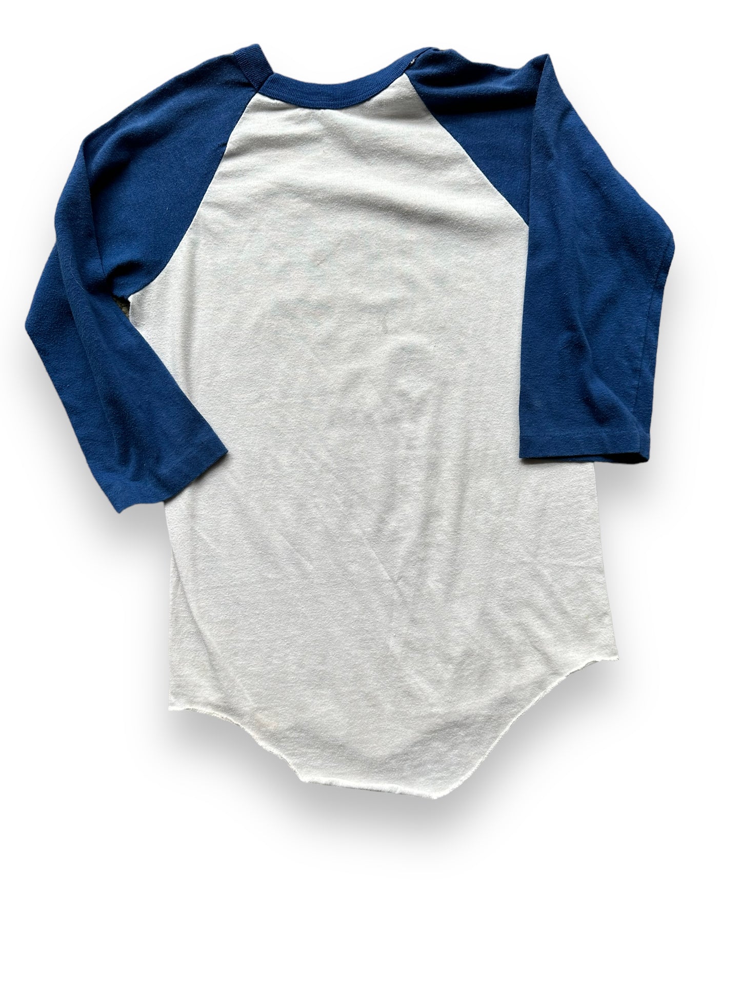Back of Vintage Happy Horse Hotel Prudhoe Bay Alaska Raglan Tee SZ S | Vintage Alaska T-Shirts Seattle | Barn Owl Vintage Tees Seattle