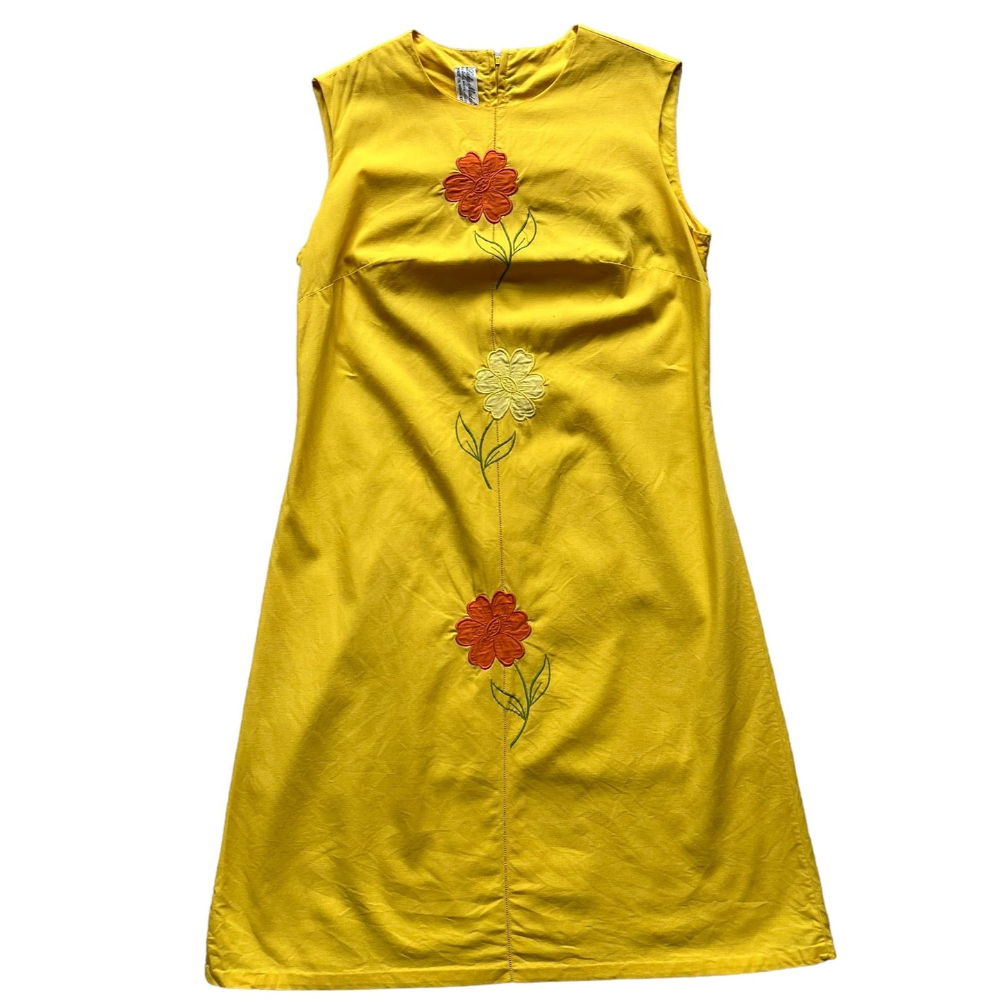 Full front view of Vintage 1960s Lady Madeira Dress