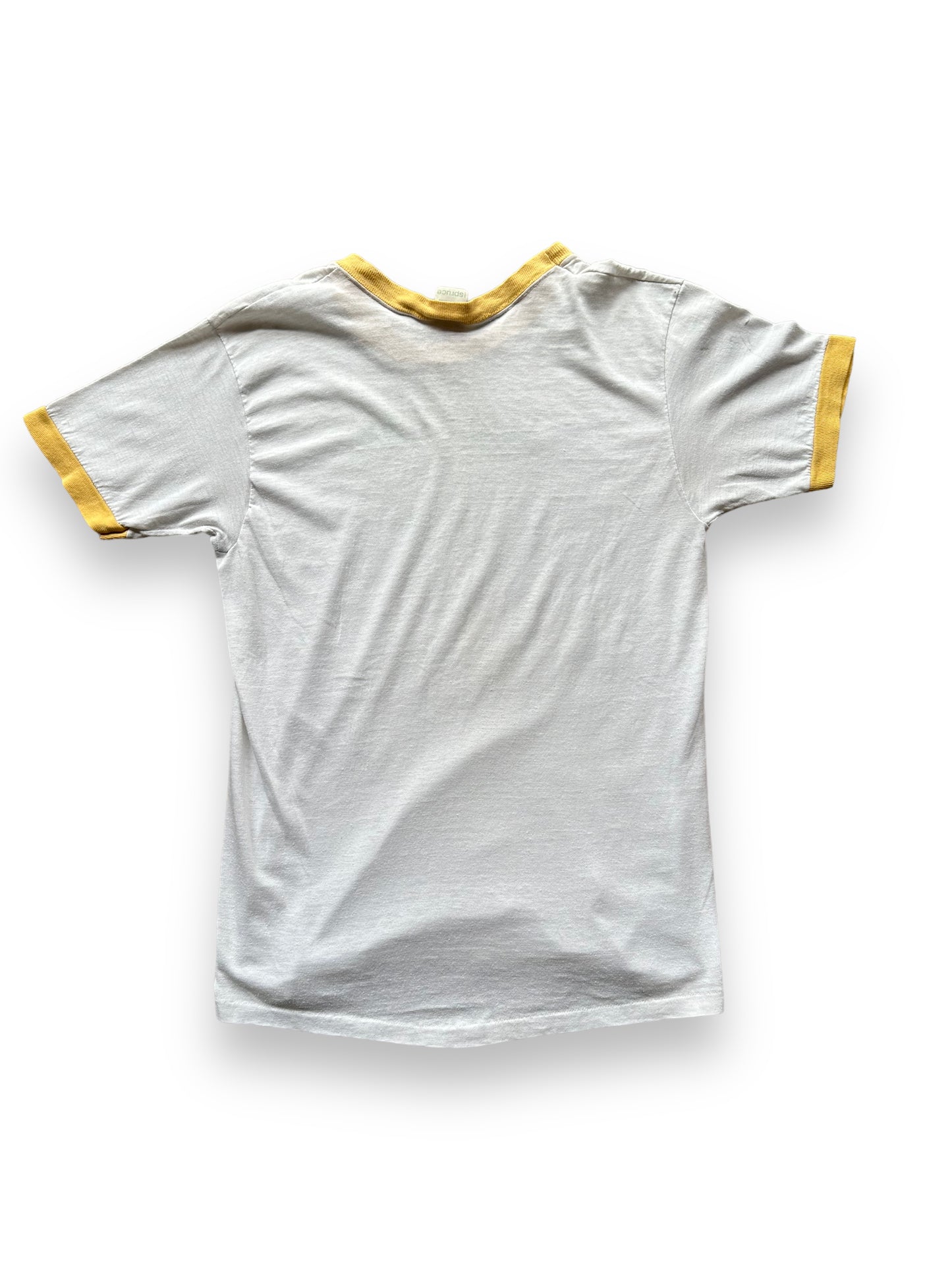 Back of Vintage 1981 Marathon Ringer Tee SZ L | Vintage Ringer Tee Seattle | Barn Owl Vintage