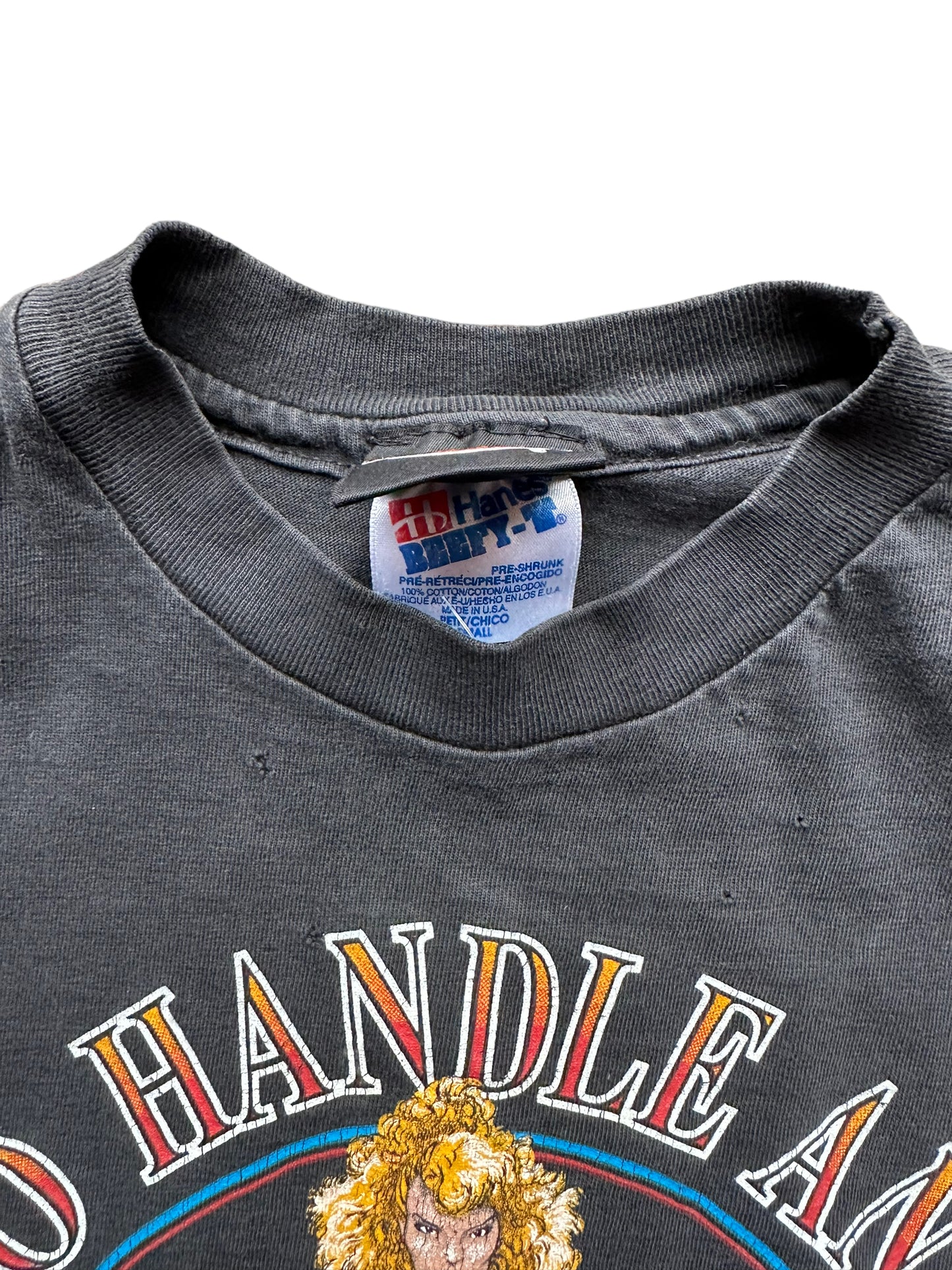 Tag of Vintage 1993 "Built to Handle Anything" West LA Harley Davidson Tee SZ S | Vintage Harley Tee | Barn Owl Vintage Seattle
