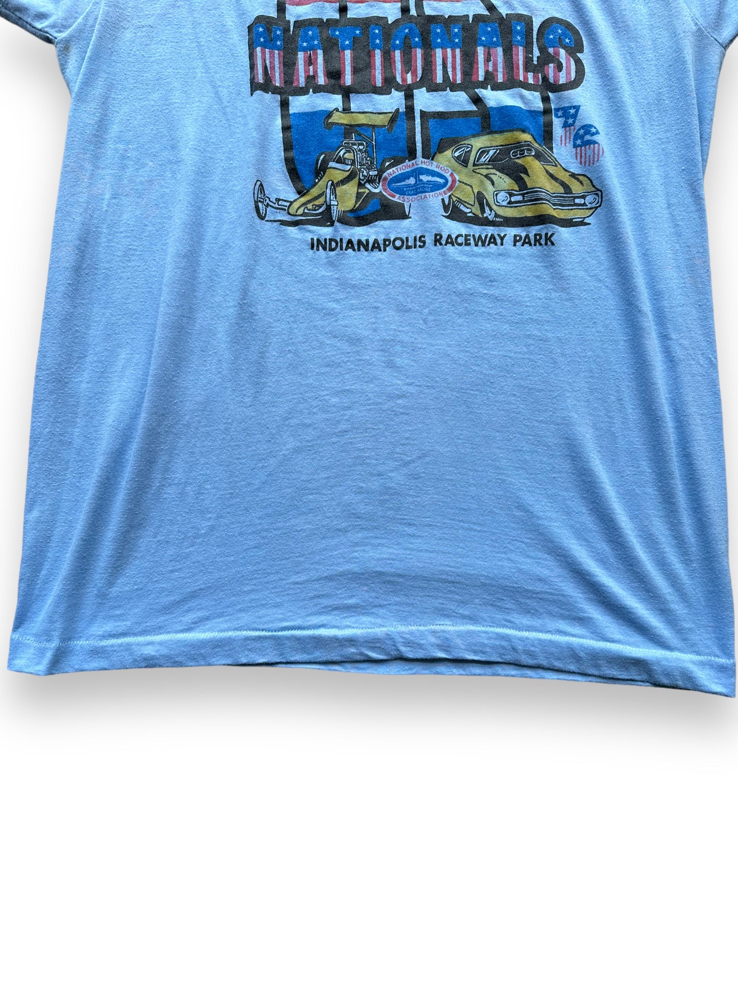 Bottom of Vintage 22nd Annual US Nationals Tee SZ L | Vintage Auto Tee Seattle | Barn Owl Vintage
