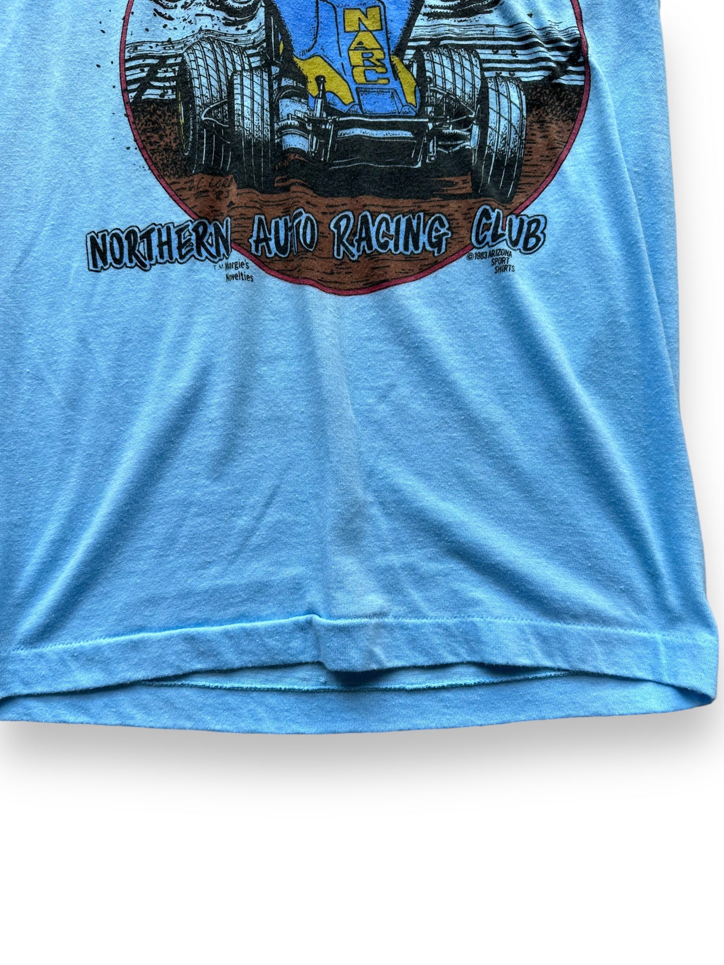 Bottom of Vintage NARC Tank SZ S | Vintage Auto Tee Seattle | Barn Owl Vintage