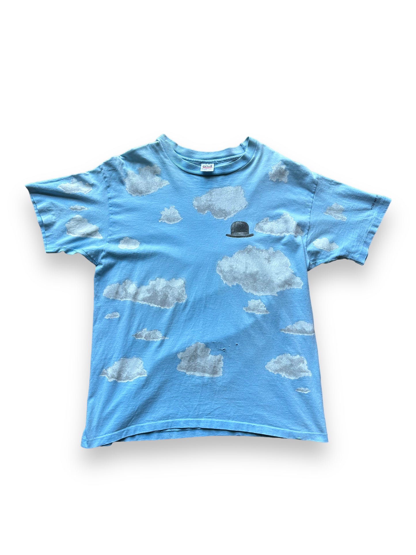 Front of Vintage René Magritte AOP Tee SZ XL | Vintage Art Tee Seattle | Barn Owl Vintage