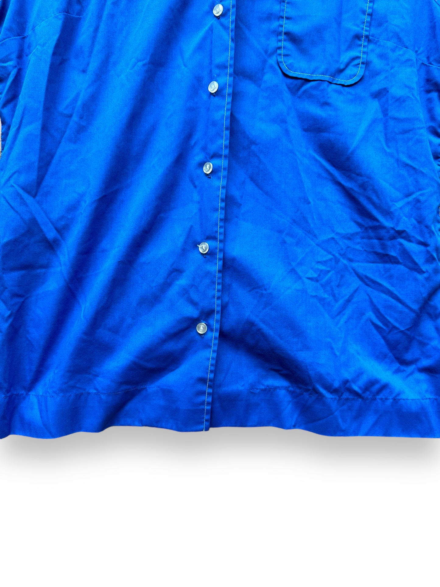Bottom of Vintage "Nelson's Coast to Coast" Chainstitched Bowling Shirt SZ S | Vintage Bowling Shirt Seattle | Barn Owl Vintage Seattle