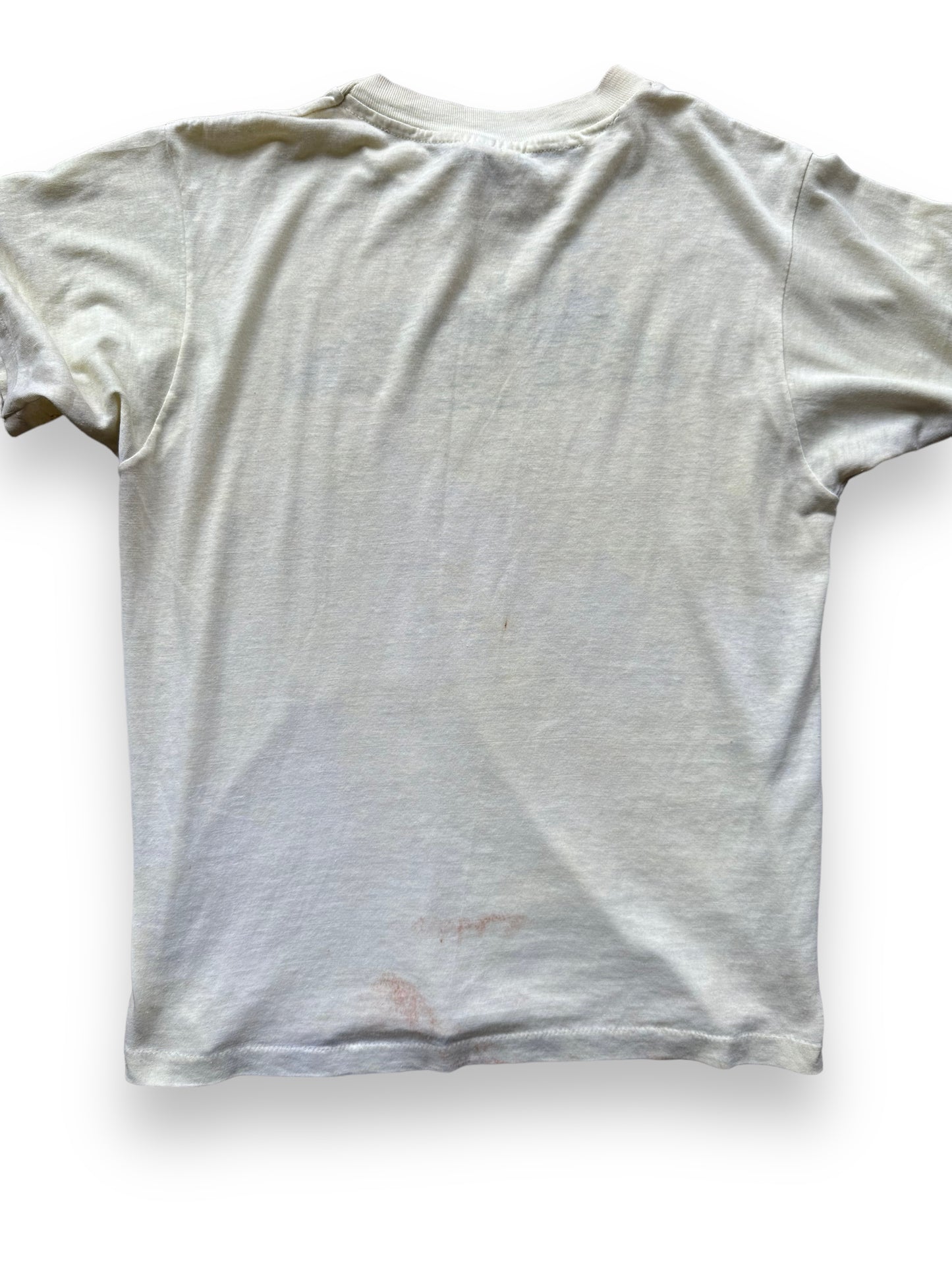 Rear Detail on Vintage Elite Tavern Seattle Tee SZ S | Vintage Single Stitch T-Shirts Seattle | Barn Owl Vintage Tees Seattle