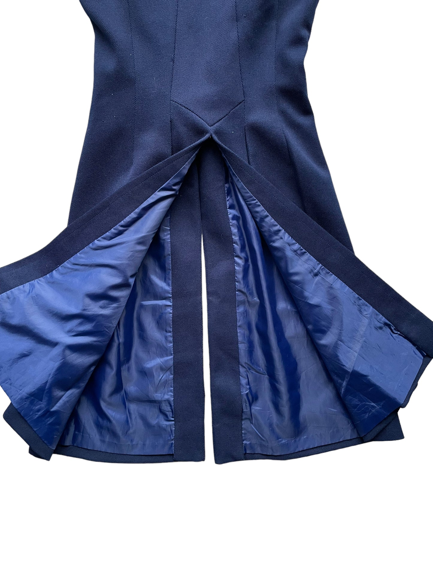 Back split view of Vintage 1960s Alfred Werber Long Heart Belted Vest