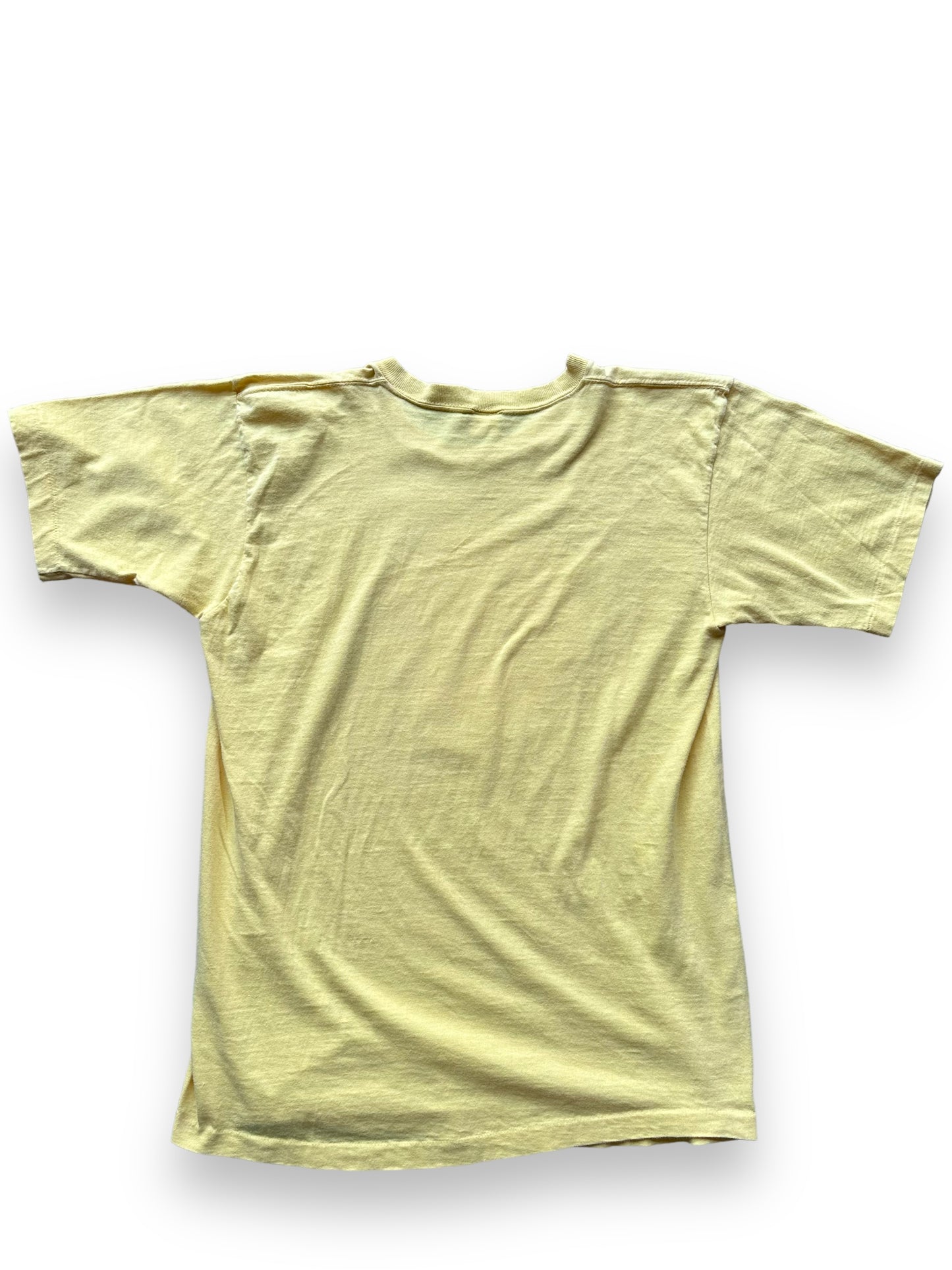 Back of Vintage 70's Smiley Face Tee SZ XL | Vintage Art Tee Seattle | Barn Owl Vintage