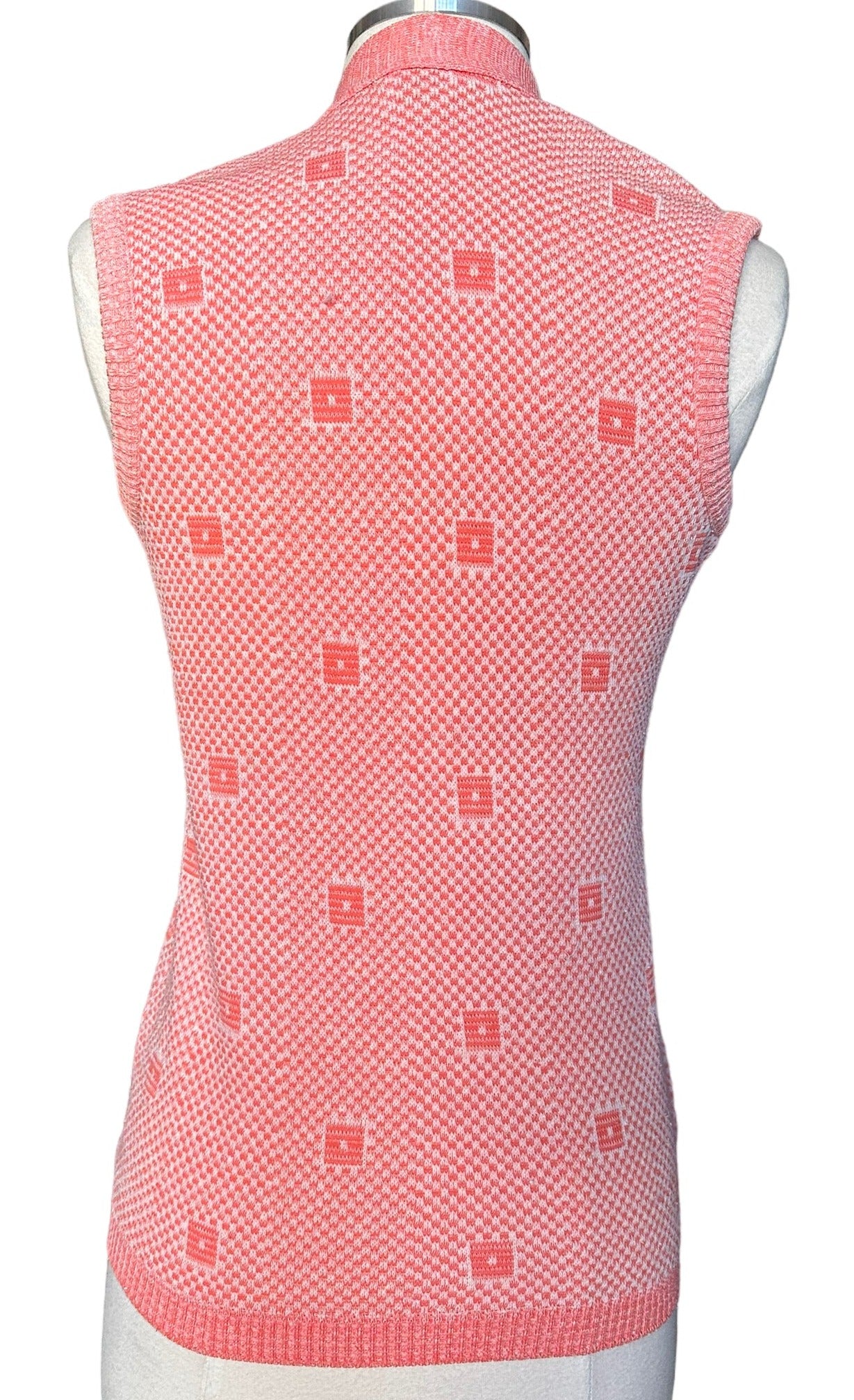 Back view Vintage 1960s Paris Star Knit Vest | Ladies Vintage Seattle | Barn Owl True Vintage