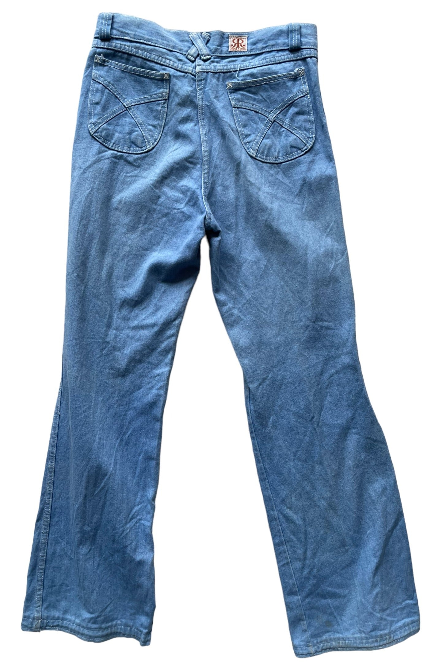 Full back view of Vintage Double R Flares