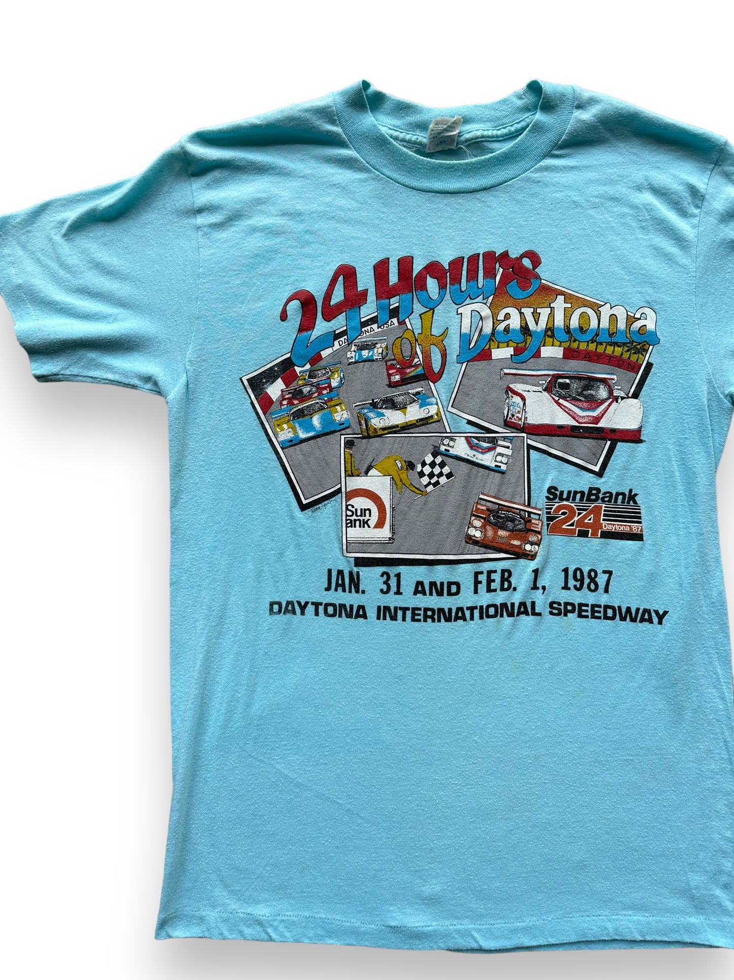 Front right of Vintage 24 Hours of Daytona Tee SZ L | Vintage Auto Tee Seattle | Barn Owl Vintage