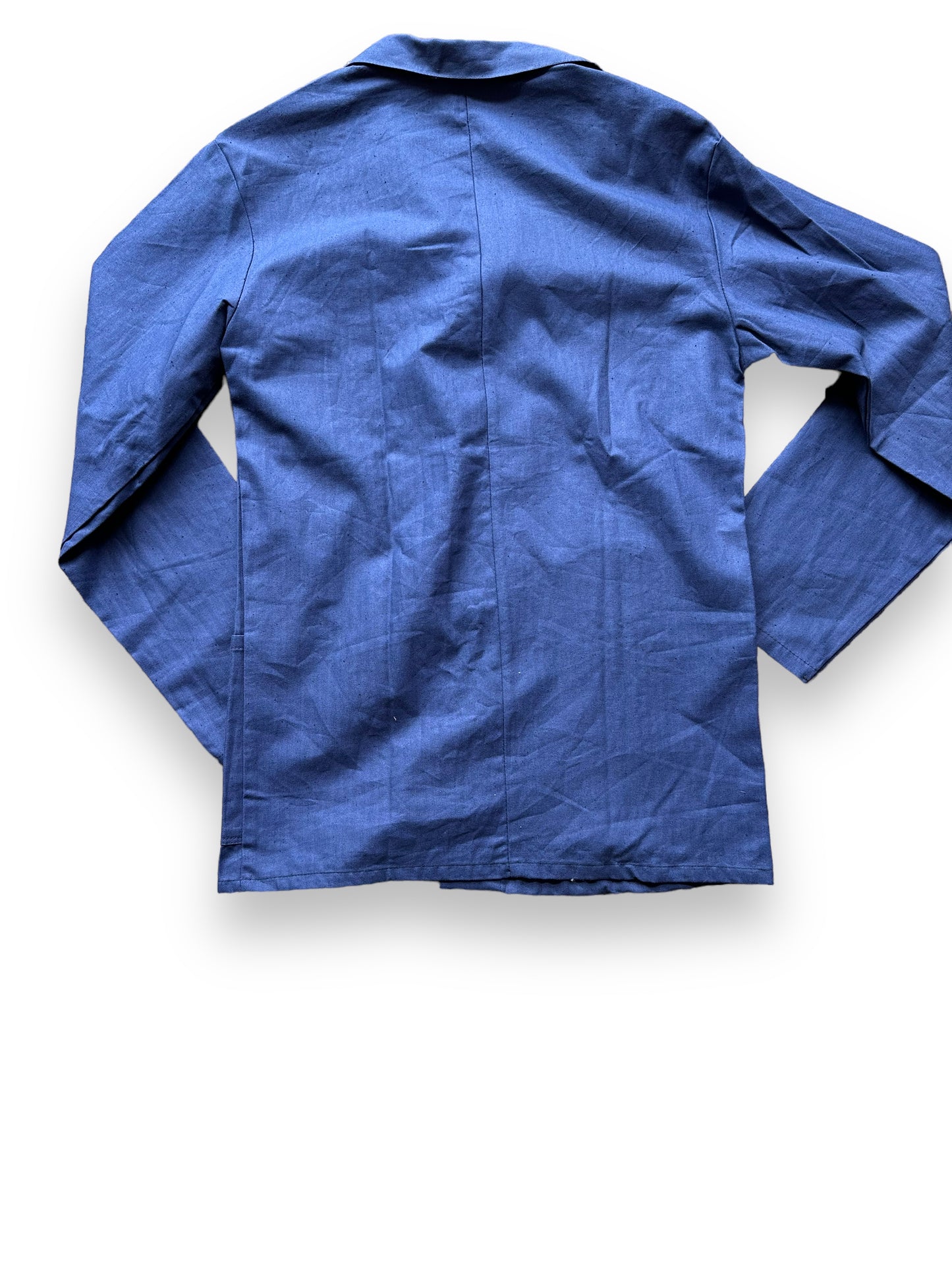 Rear View of Vintage New Old Stock European Workwear Jacket SZ L | Vintage European Workwear Seattle | Barn Owl Vintage Goods Seattle