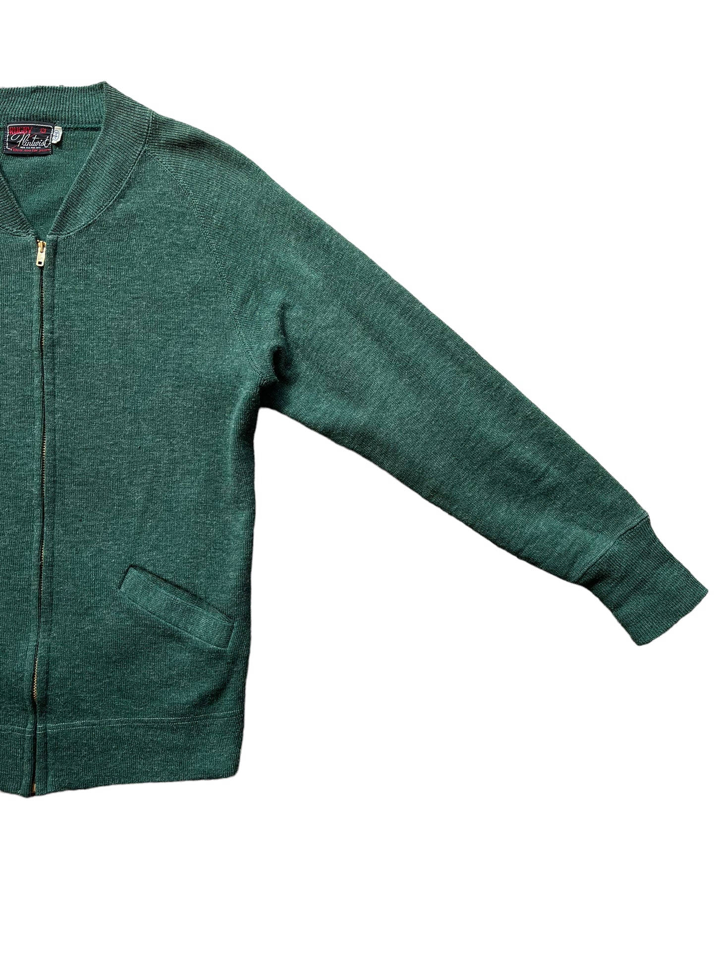 Left front side view of Vintage 1950s Flintwist Rugby Sweater
