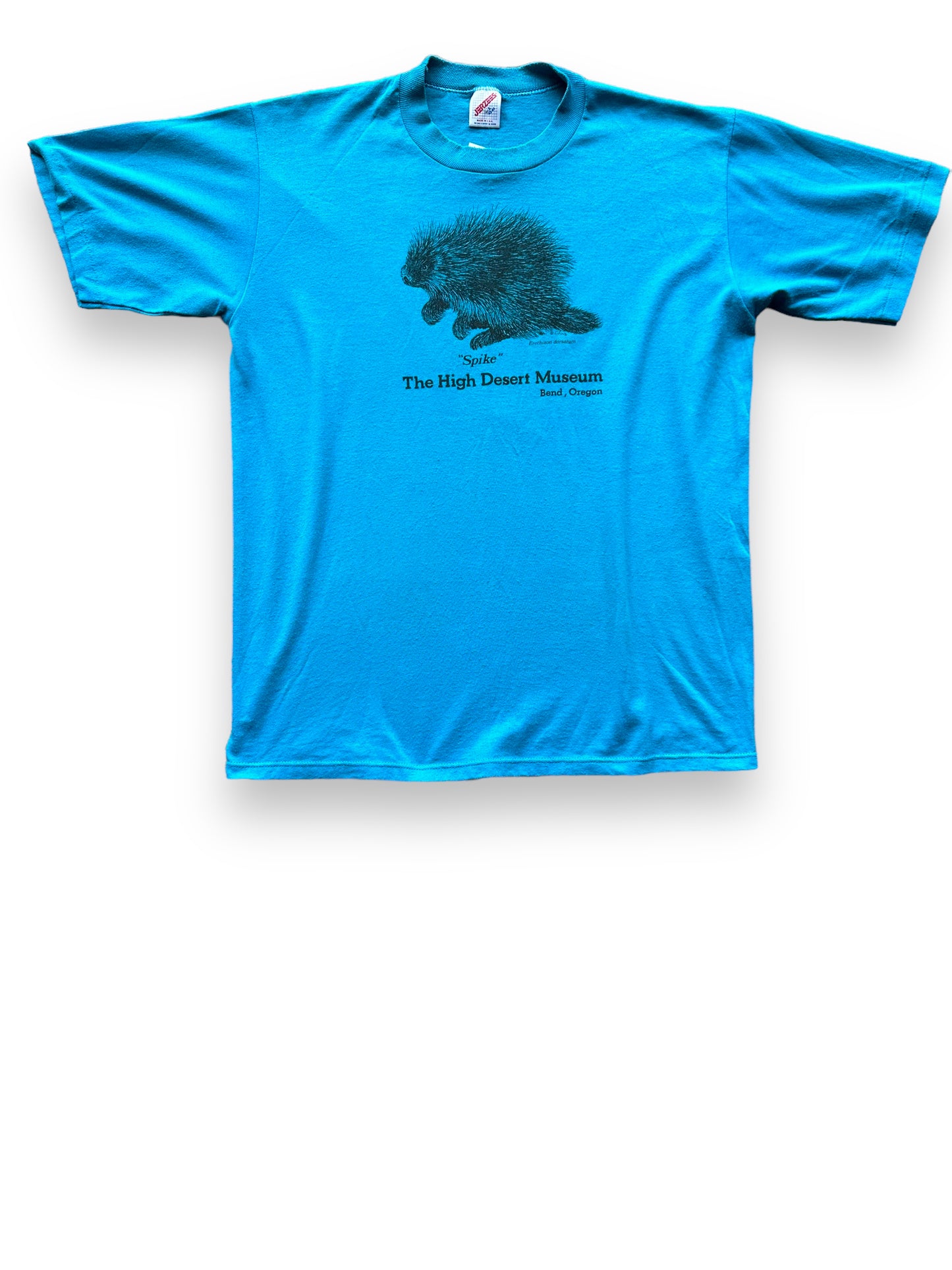 Front View of Vintage Bend High Desert Museum Porcupine Tee SZ L | Vintage Single Stitch T-Shirts Seattle | Barn Owl Vintage Tees Seattle