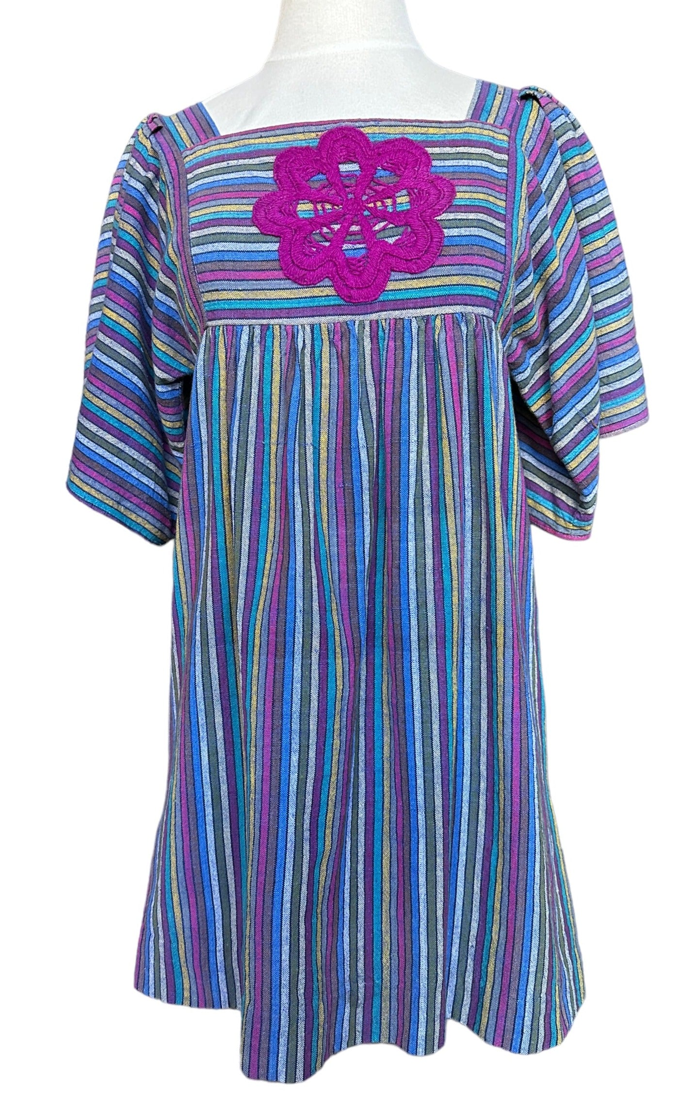 Full front view of Vintage 1970s Karavan Hippie Shirt | Seattle True Vintage | Barn Owl True Vintage